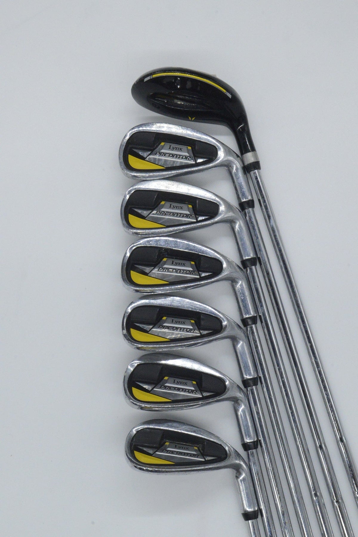 Lynx Predator 4H, 6-PW, SW Iron Set S Flex +0.5" Golf Clubs GolfRoots 