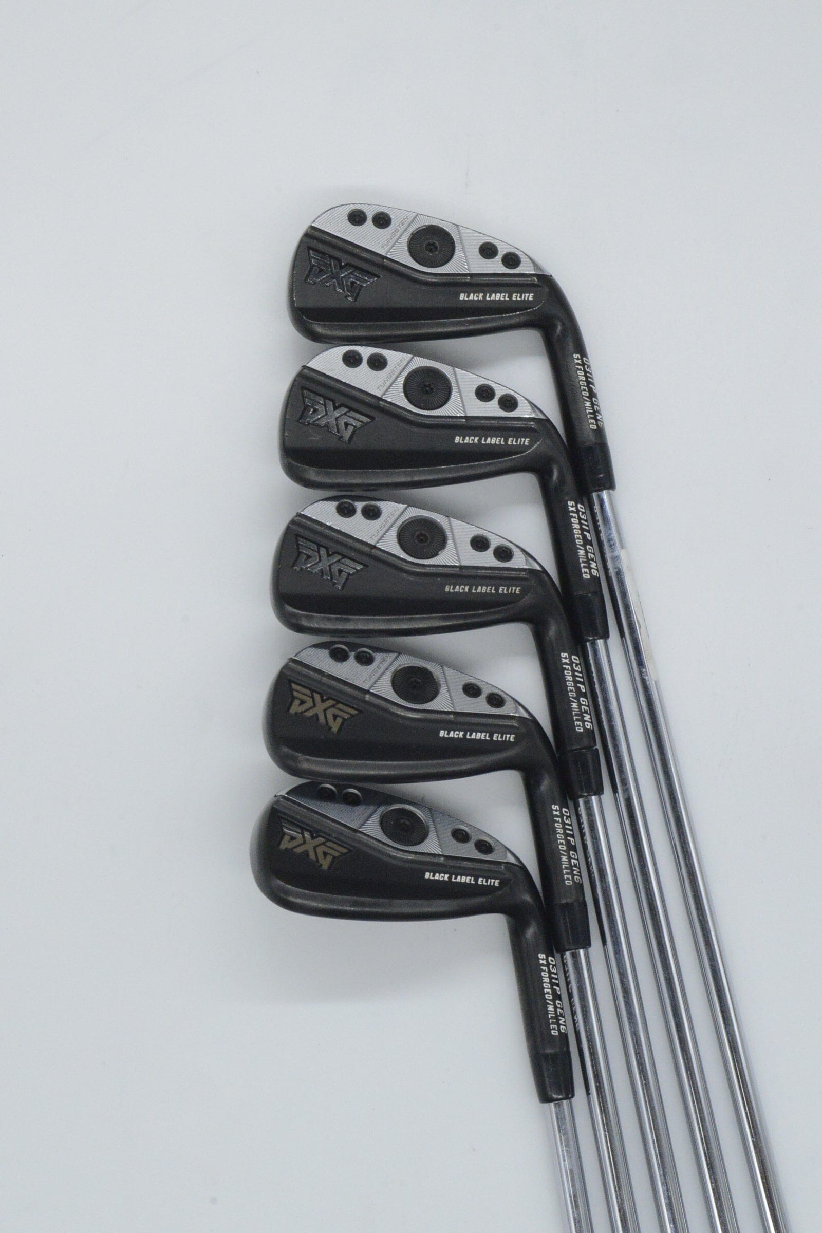 PXG 0311P Gen 6 Black Label Elite 7-GW Iron Set R Flex +0.25" Golf Clubs GolfRoots 