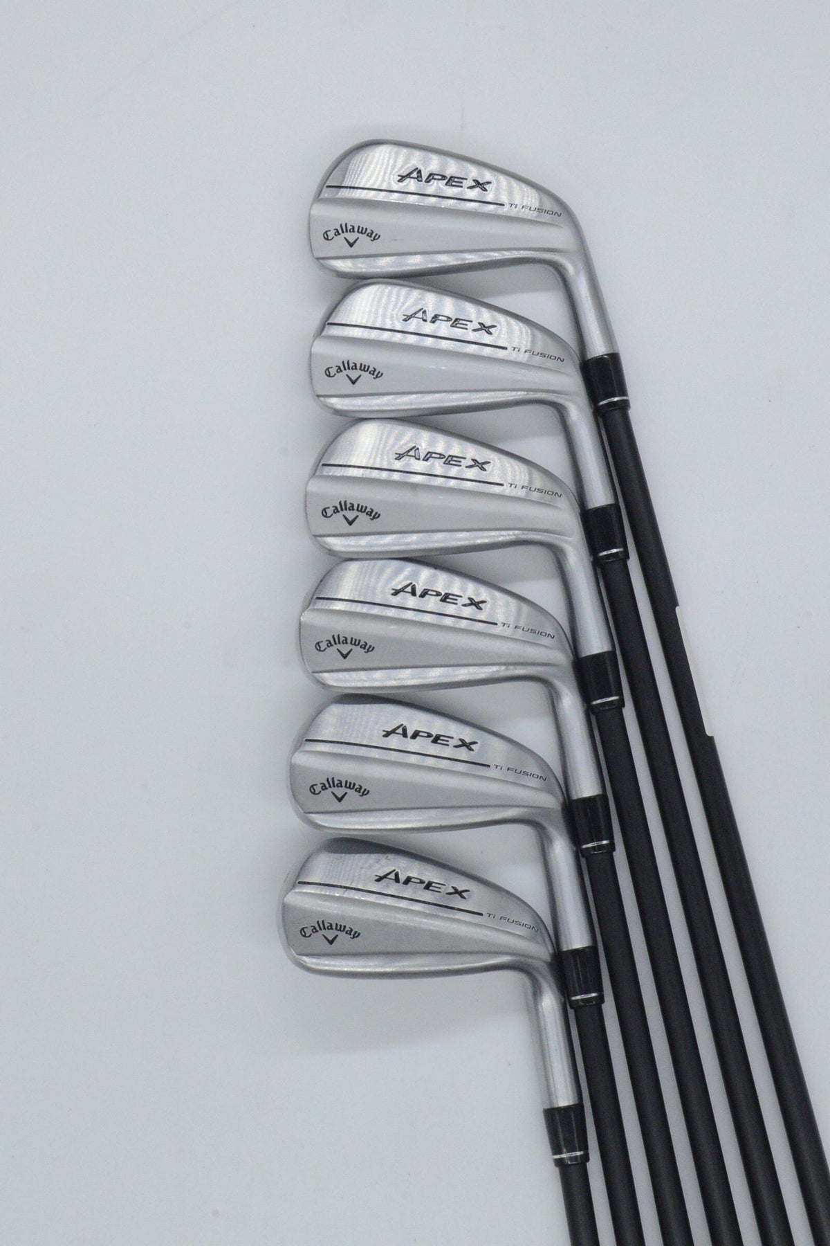 Callaway Apex Ti Fusion Plated 5-PW Iron Set R Flex -0.75" Golf Clubs GolfRoots 
