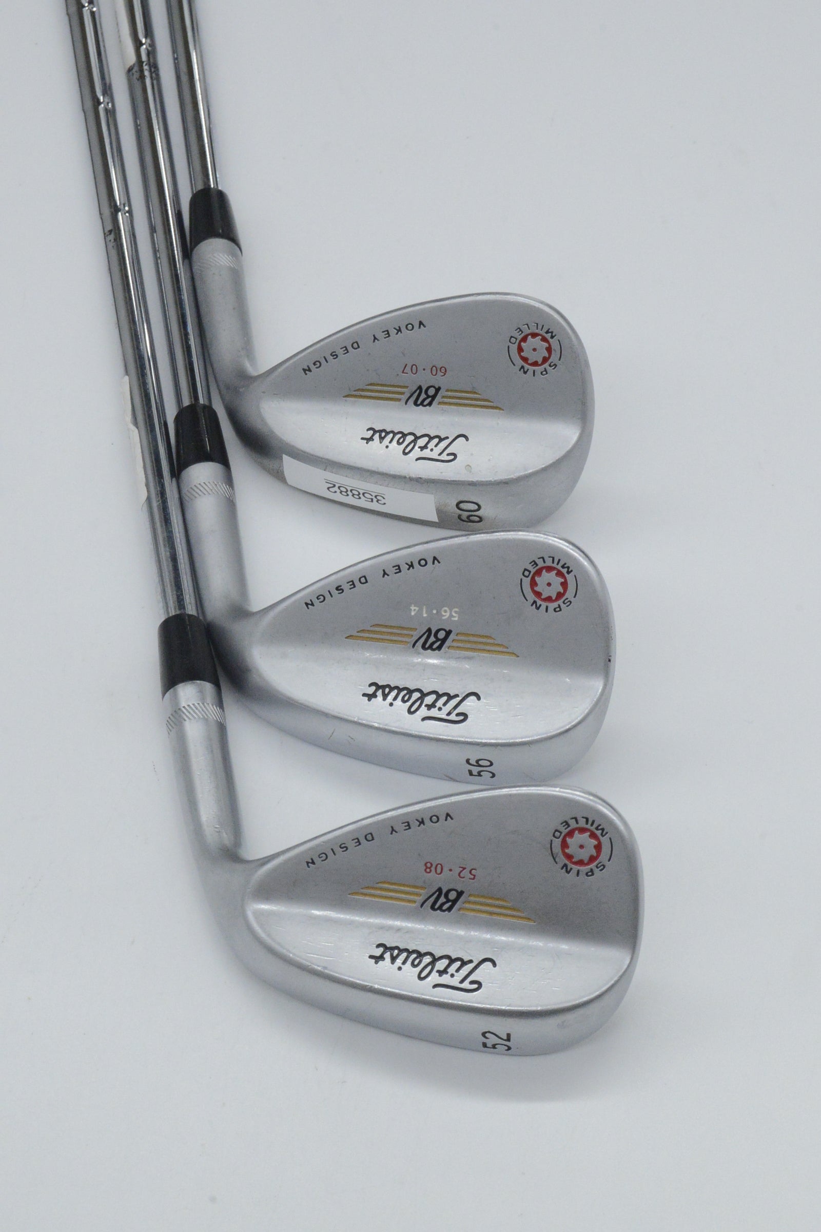 Titleist Vokey Spin Milled 52, 56, 60 Degree Wedge Set Wedge Flex