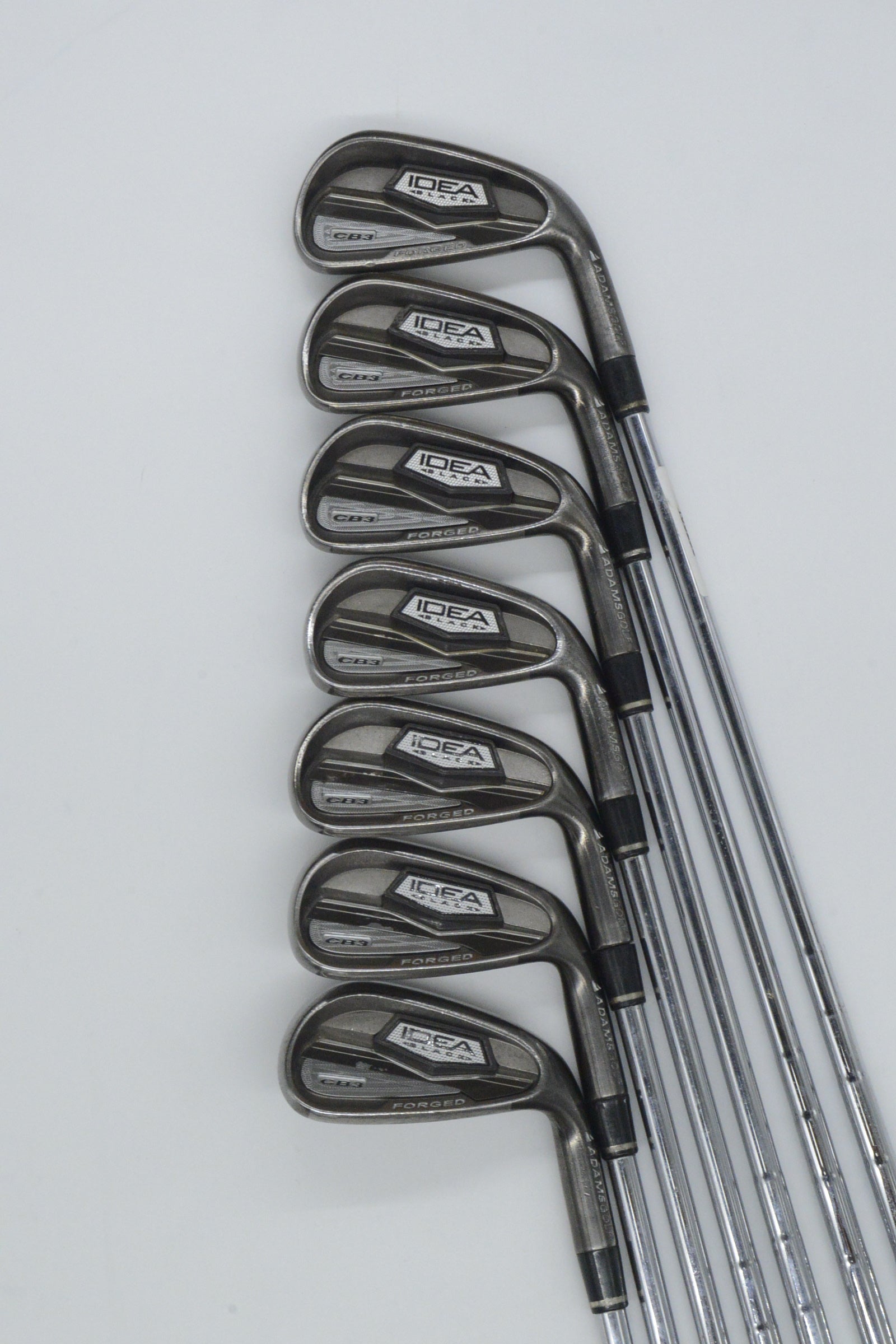 Adams Idea Black CB3 4-PW Iron Set S Flex +0.5"