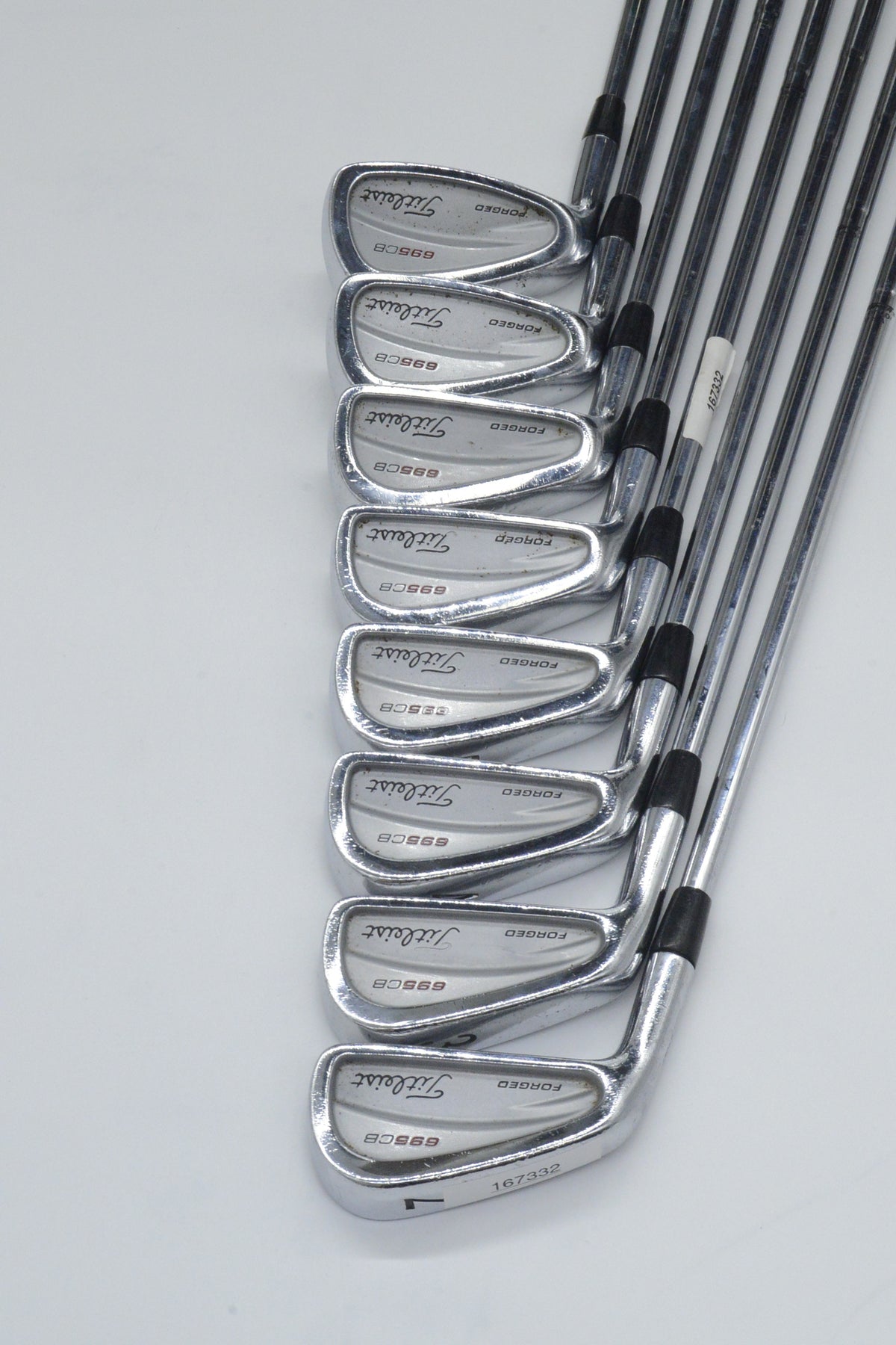 Lefty Titleist 695 CB Forged 2-8, PW Iron Set S Flex +0.75"