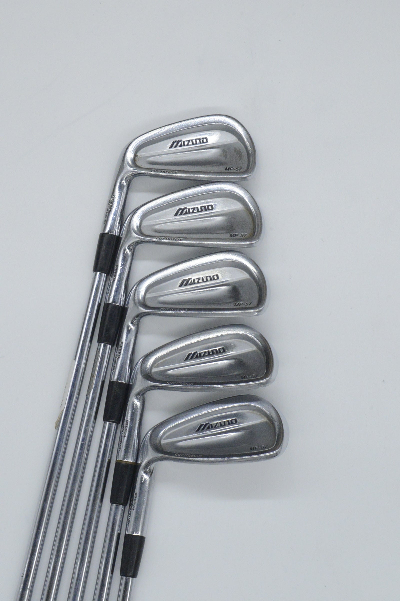 Lefty Mizuno MP-57 5-7, 9-PW Iron Set S Flex +0.5"