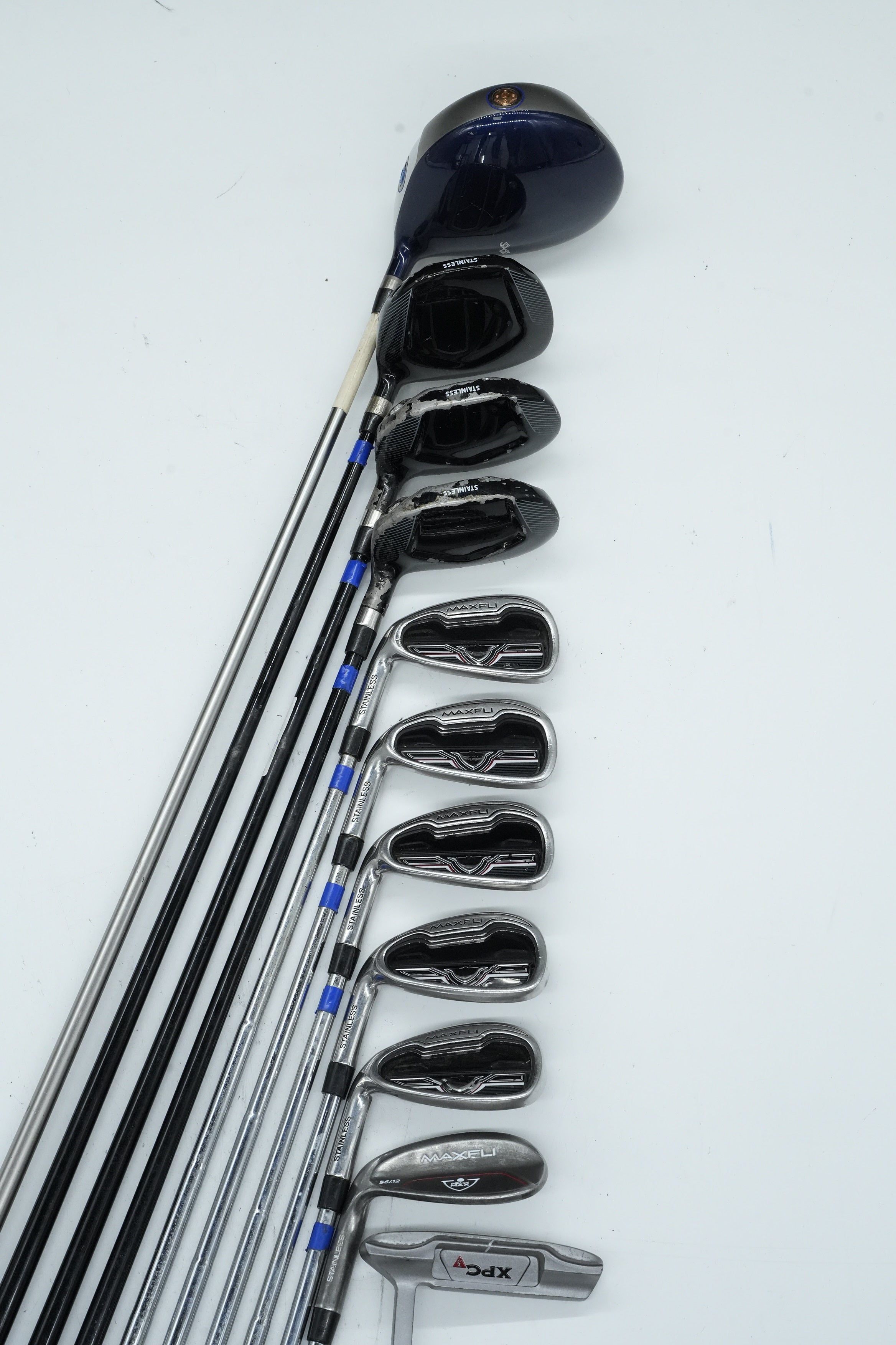 Lefty MaxFli Black Max (No 9 Iron) Mixed Full Set R Flex +0.25"