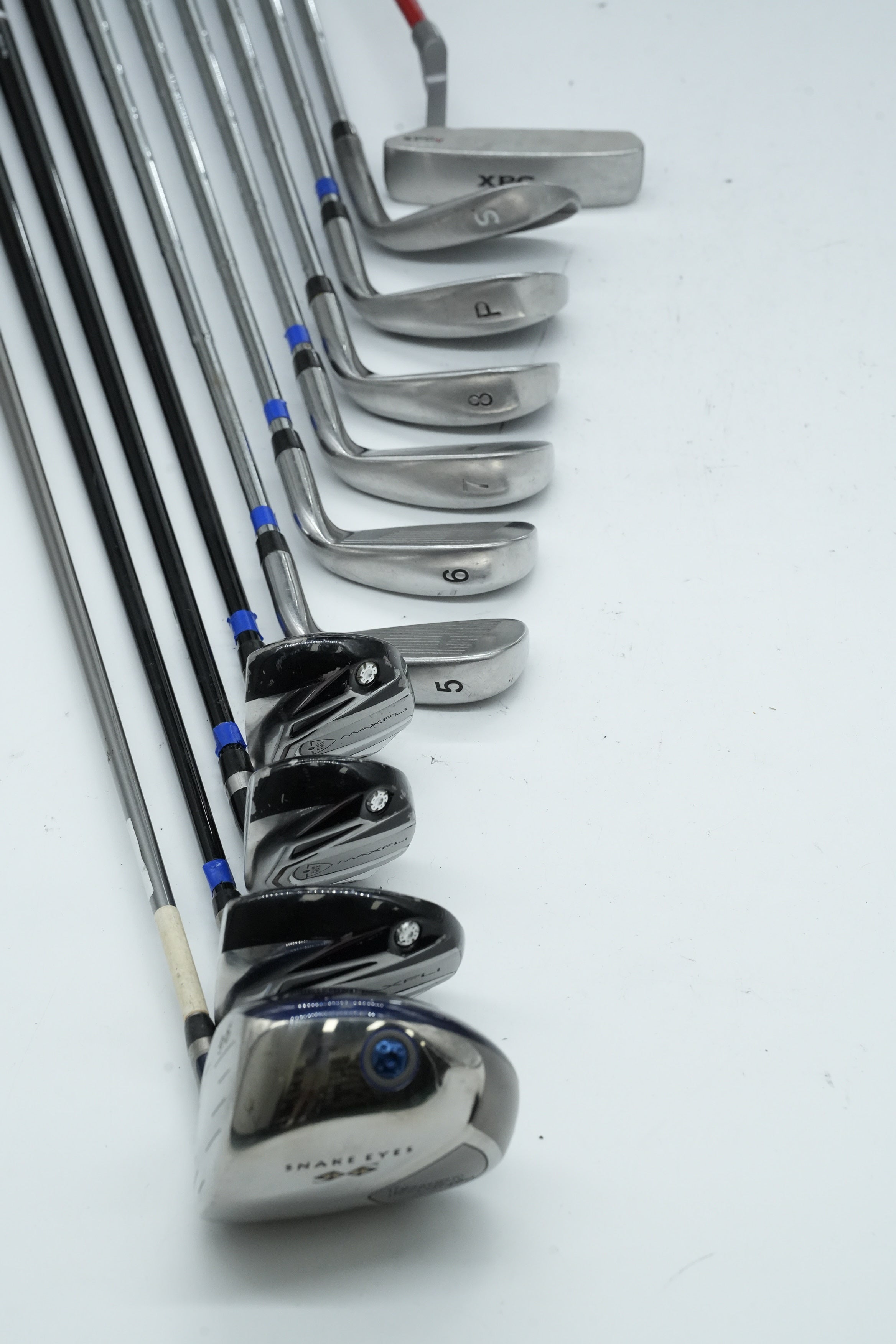 Lefty MaxFli Black Max (No 9 Iron) Mixed Full Set R Flex +0.25"