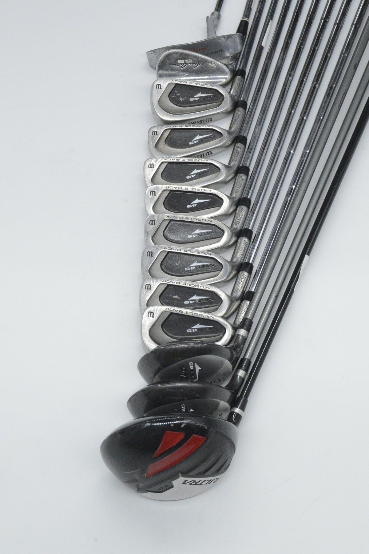 Lefty Wilson MBT-45 Mixed Full Set S Flex -0.25" Golf Clubs GolfRoots 