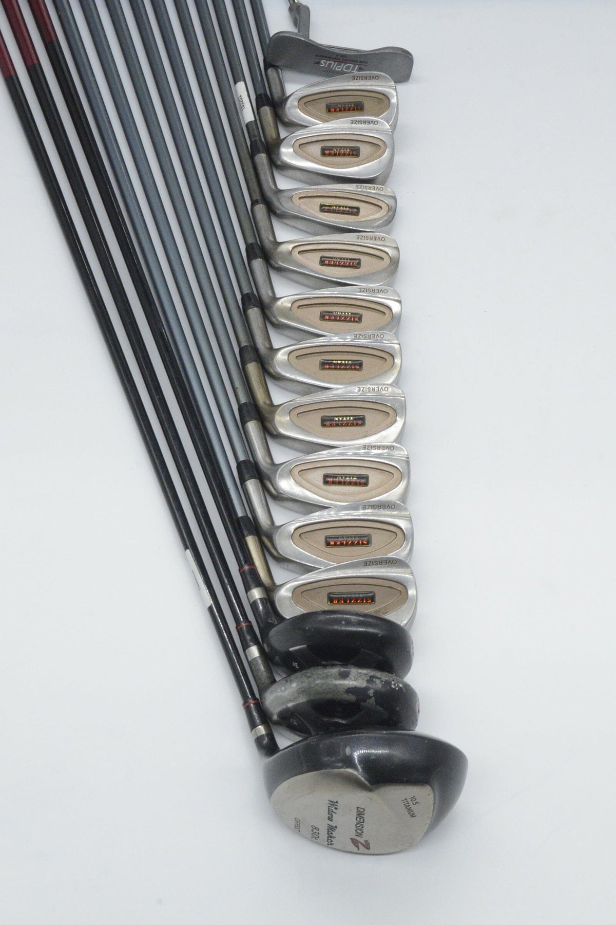 Sizzler Titan Mixed Full Set S Flex -0.25" Golf Clubs GolfRoots 
