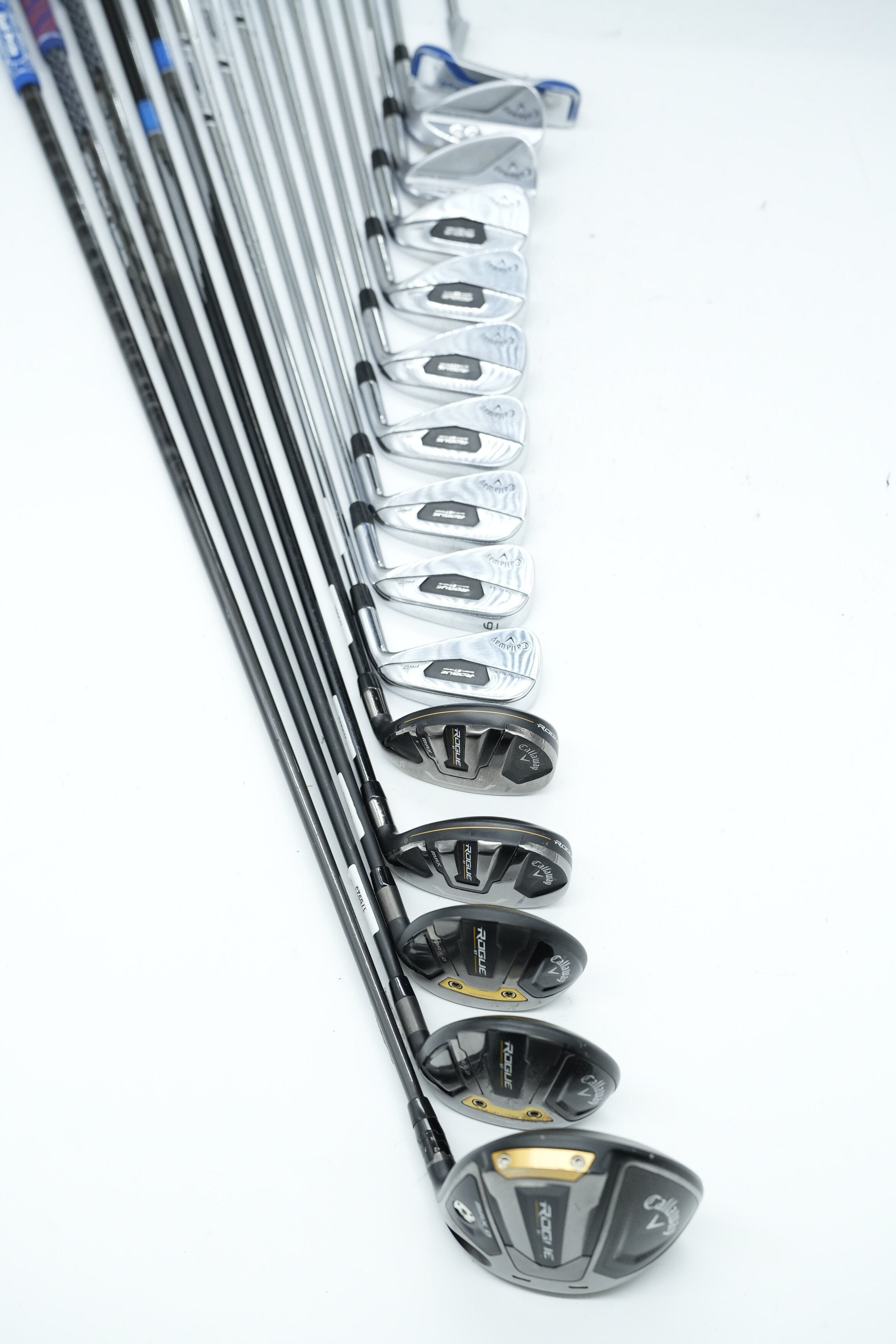 Callaway Rogue ST Pro Mixed Full Set R Flex -0.25" Golf Clubs GolfRoots 