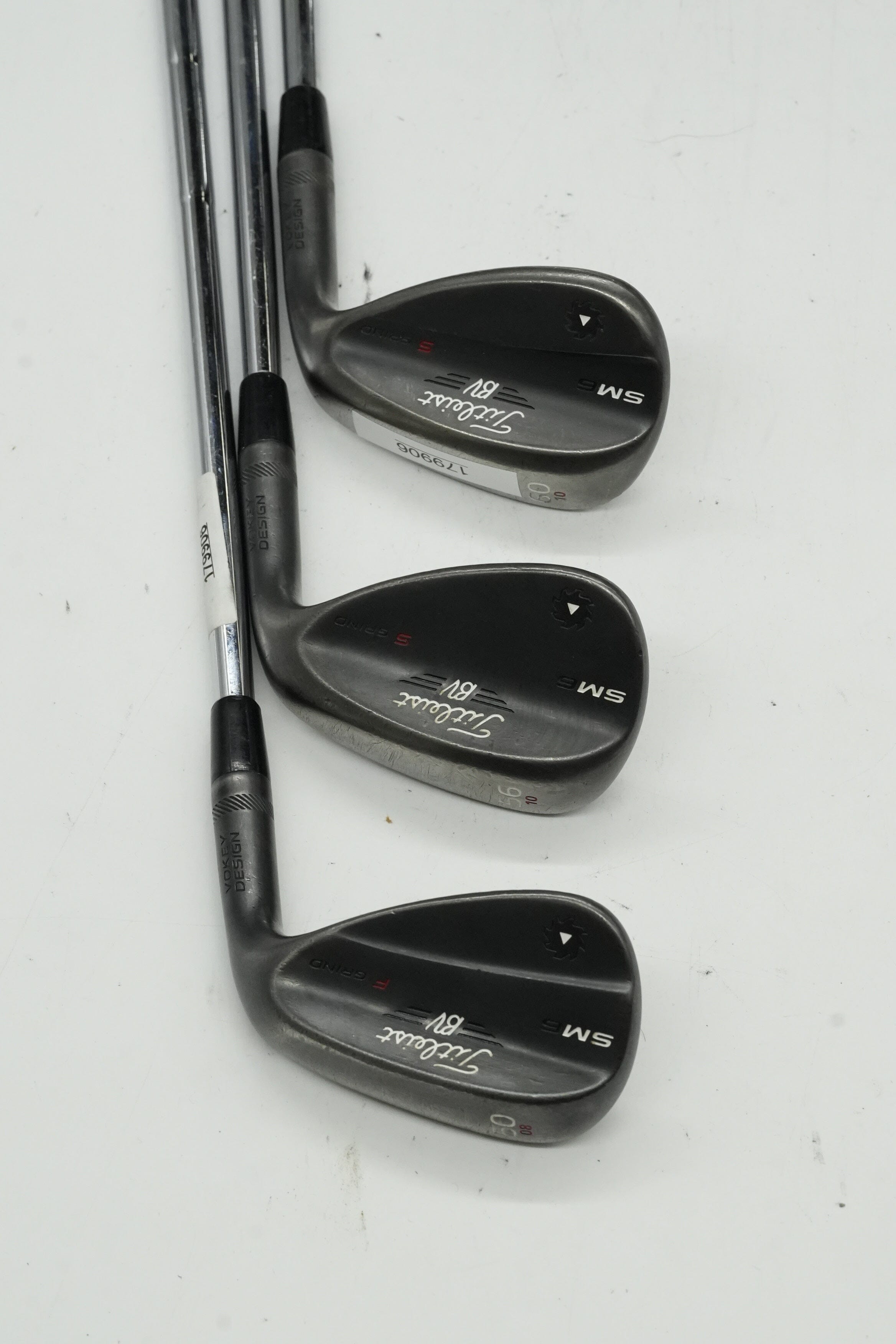Titleist Vokey SM6 Jet Black 50, 56, 60 Degree Wedge Set Wedge Flex Golf Clubs GolfRoots 