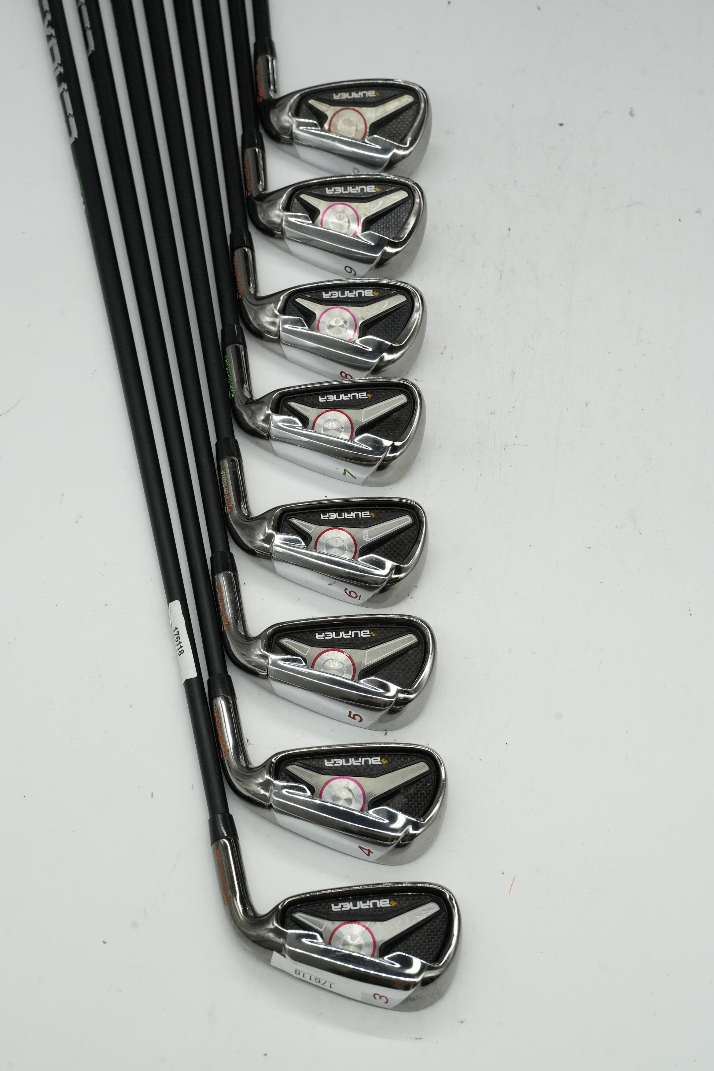 TaylorMade Burner '09 3-PW Iron Set R Flex -0.5" Golf Clubs GolfRoots 