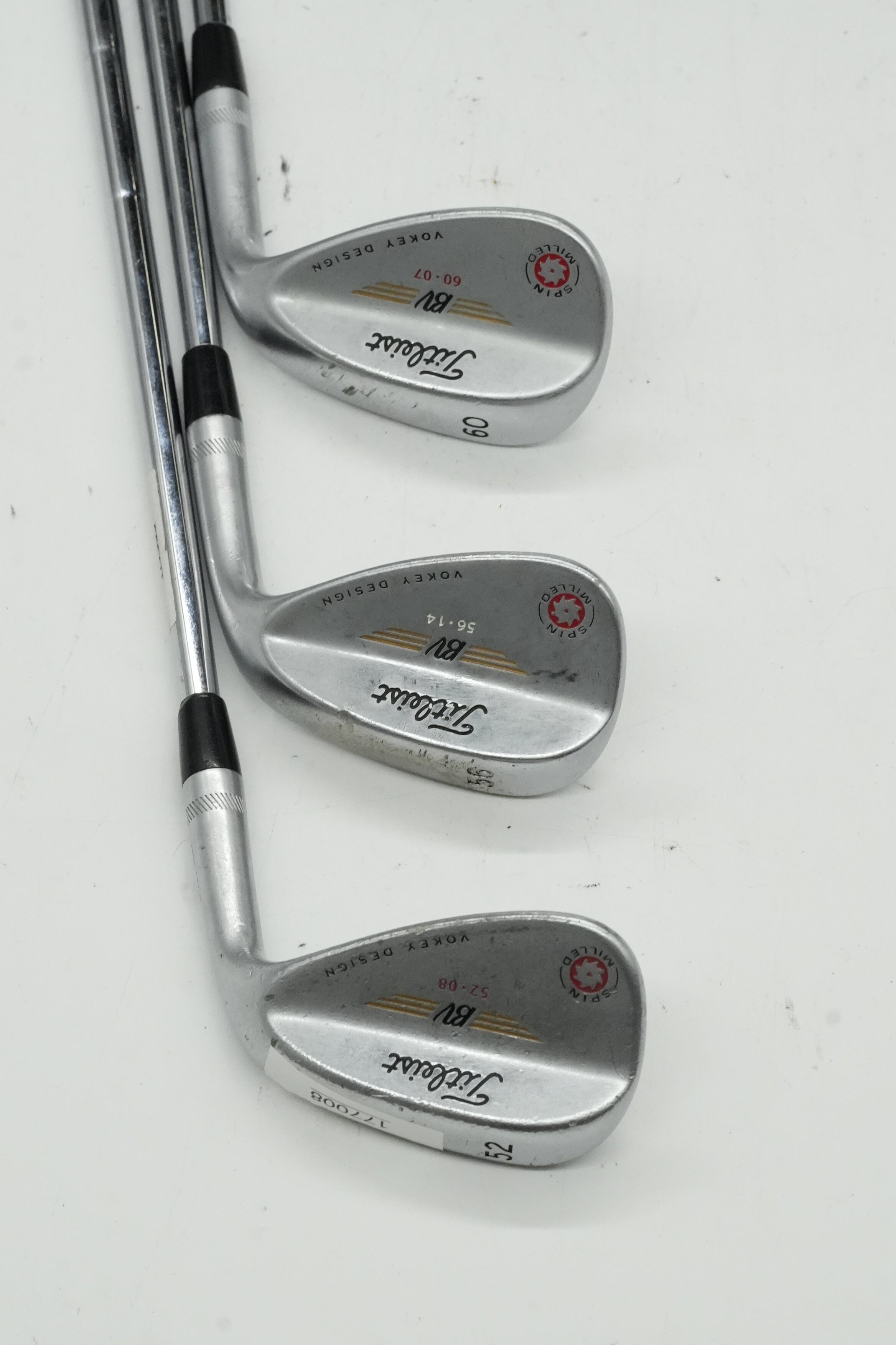 Titleist Vokey Spin Milled 52, 56, 60 Degree Wedge Set S Flex Golf Clubs GolfRoots 