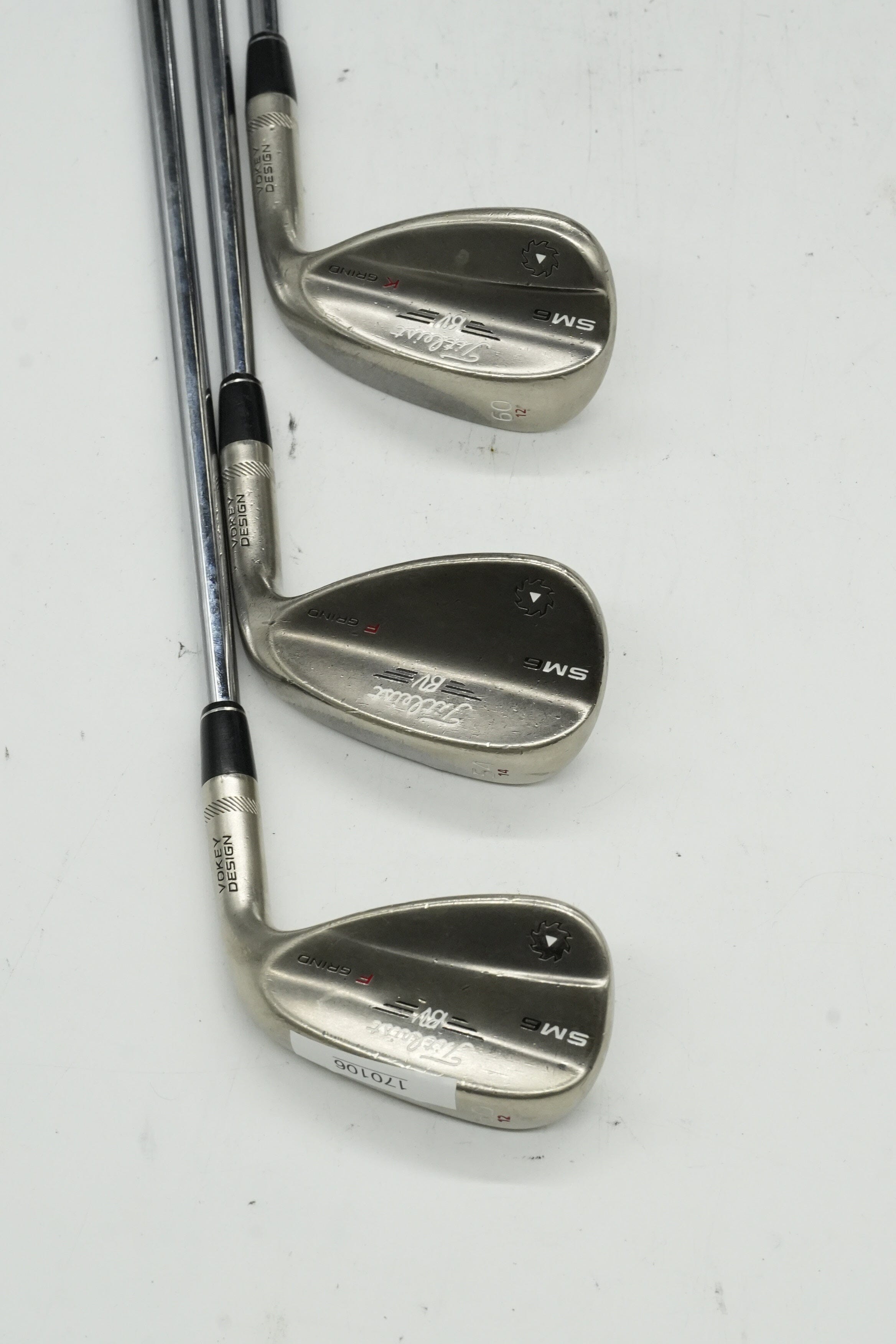 Titleist Vokey SM6 Steel Gray 50, 54, 60 Degree Wedge Set Wedge Flex Golf Clubs GolfRoots 