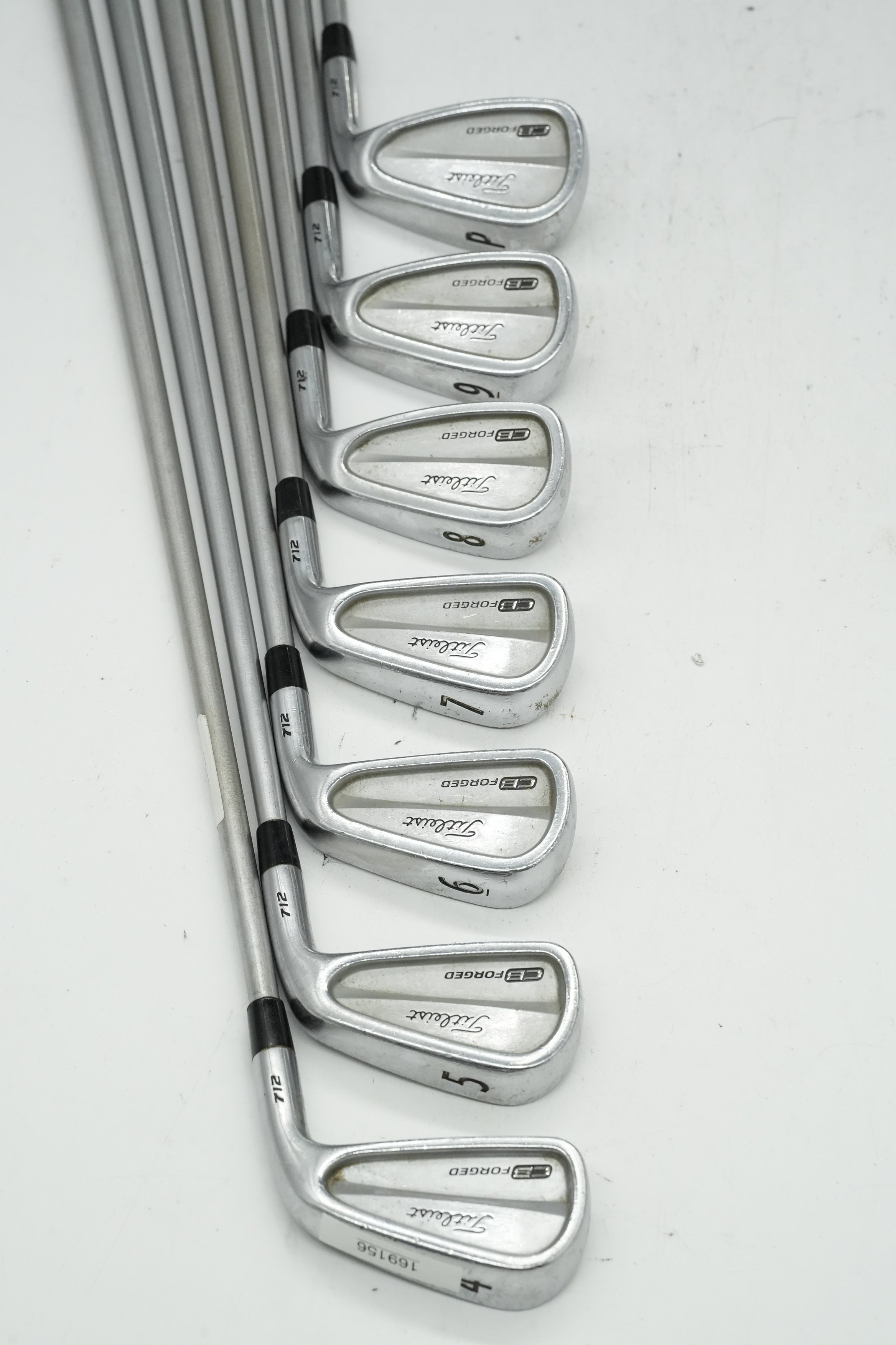 Titleist 712 CB Forged 4-PW Iron Set S Flex +0.75"
