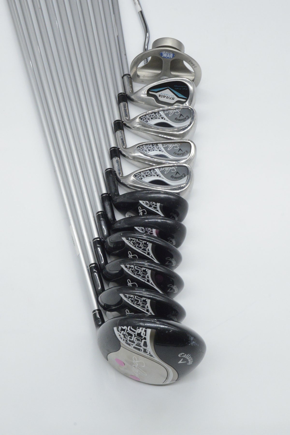 Women's *Dented* Callaway Solaire (No 8 iron) Mixed Full Set W Flex -0.5"