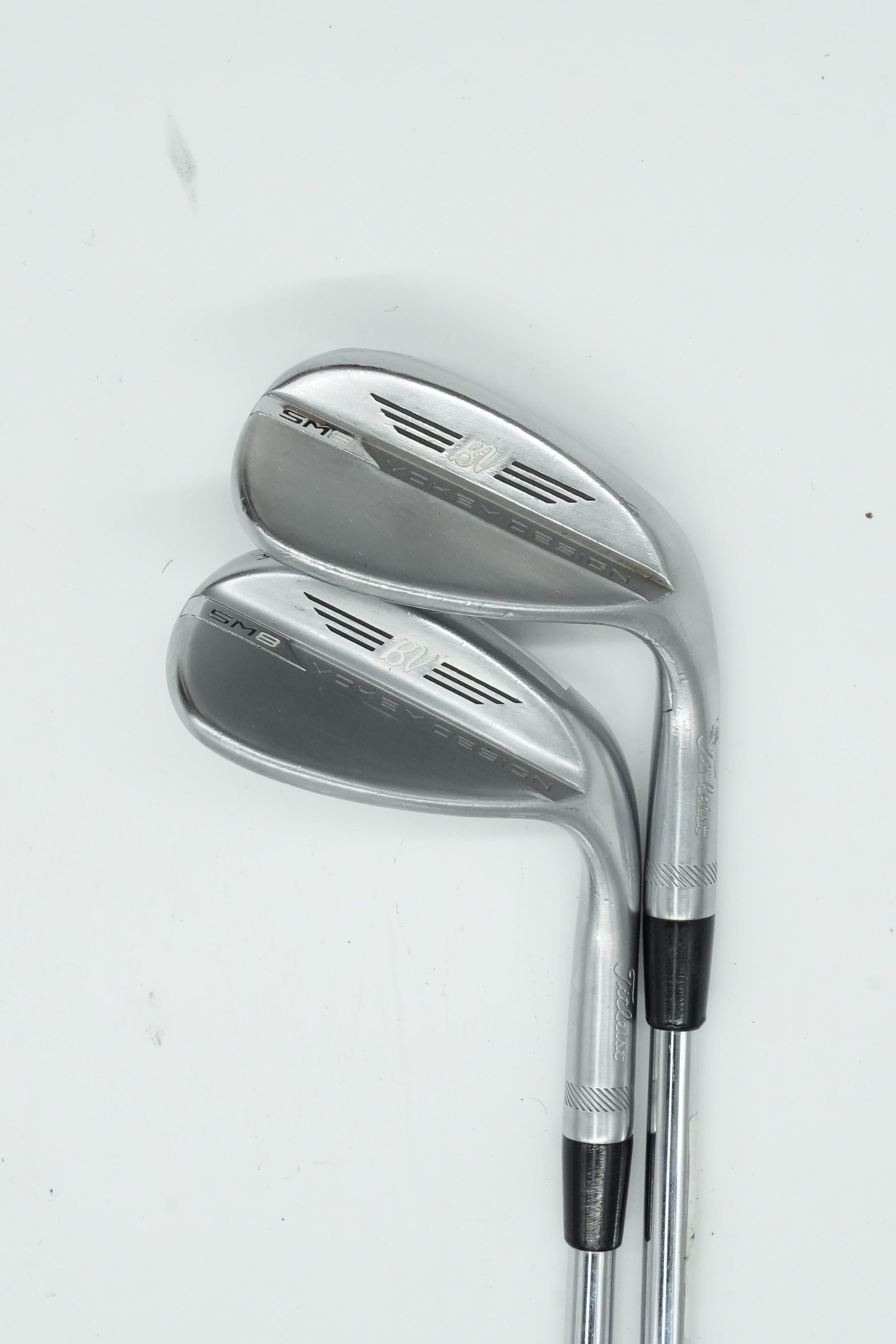 Titleist Vokey SM8 Tour Chrome 56 & 60 Degree Wedge Set Wedge Flex Golf Clubs GolfRoots 