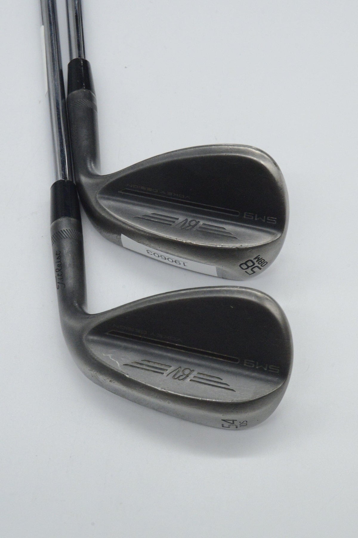 Titleist Vokey SM9 Jet Black 54 & 58 Degree Wedge Set S Flex Golf Clubs GolfRoots 