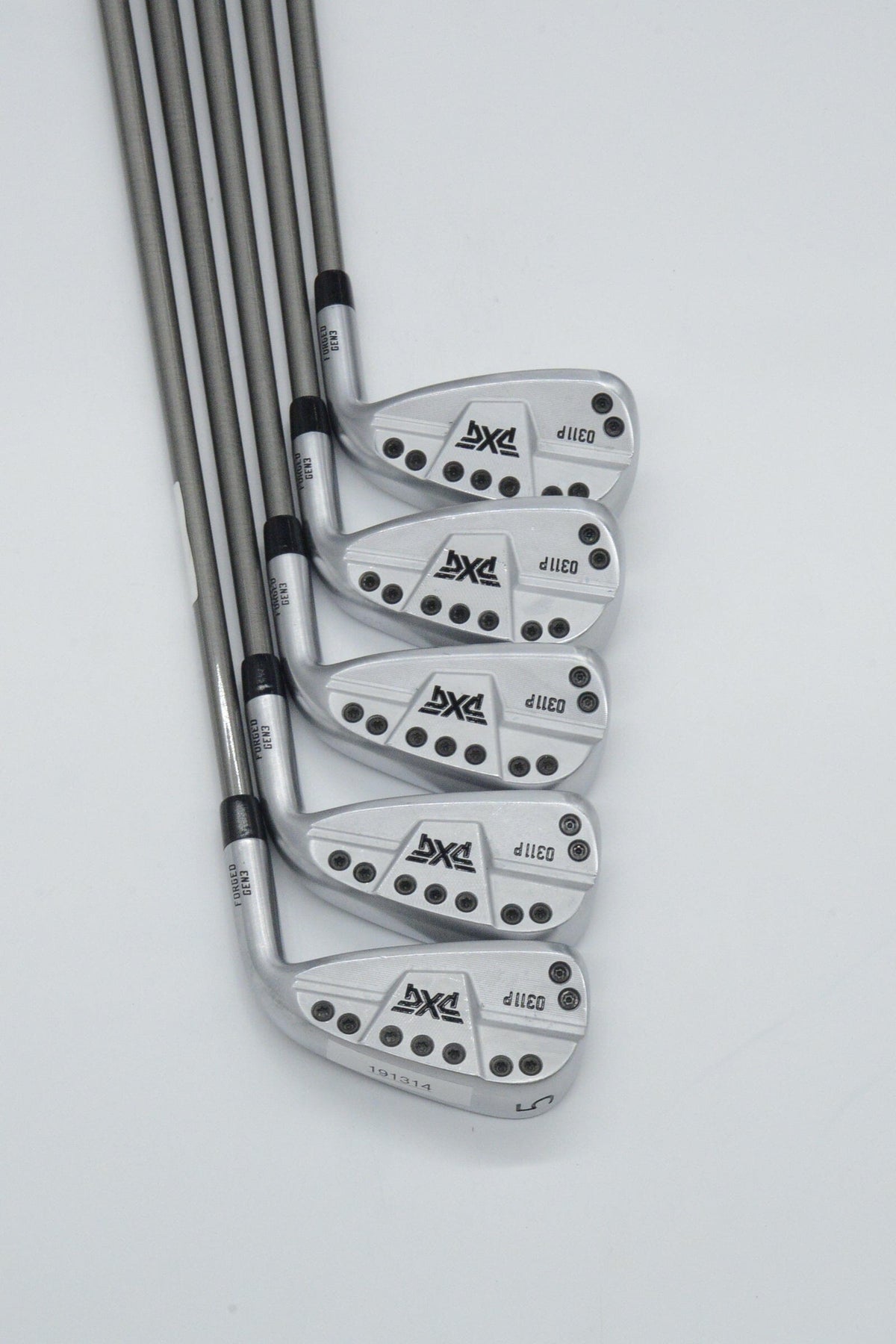 PXG 0311P Gen 3 5-9 Iron Set S Flex -0.5" Golf Clubs GolfRoots 
