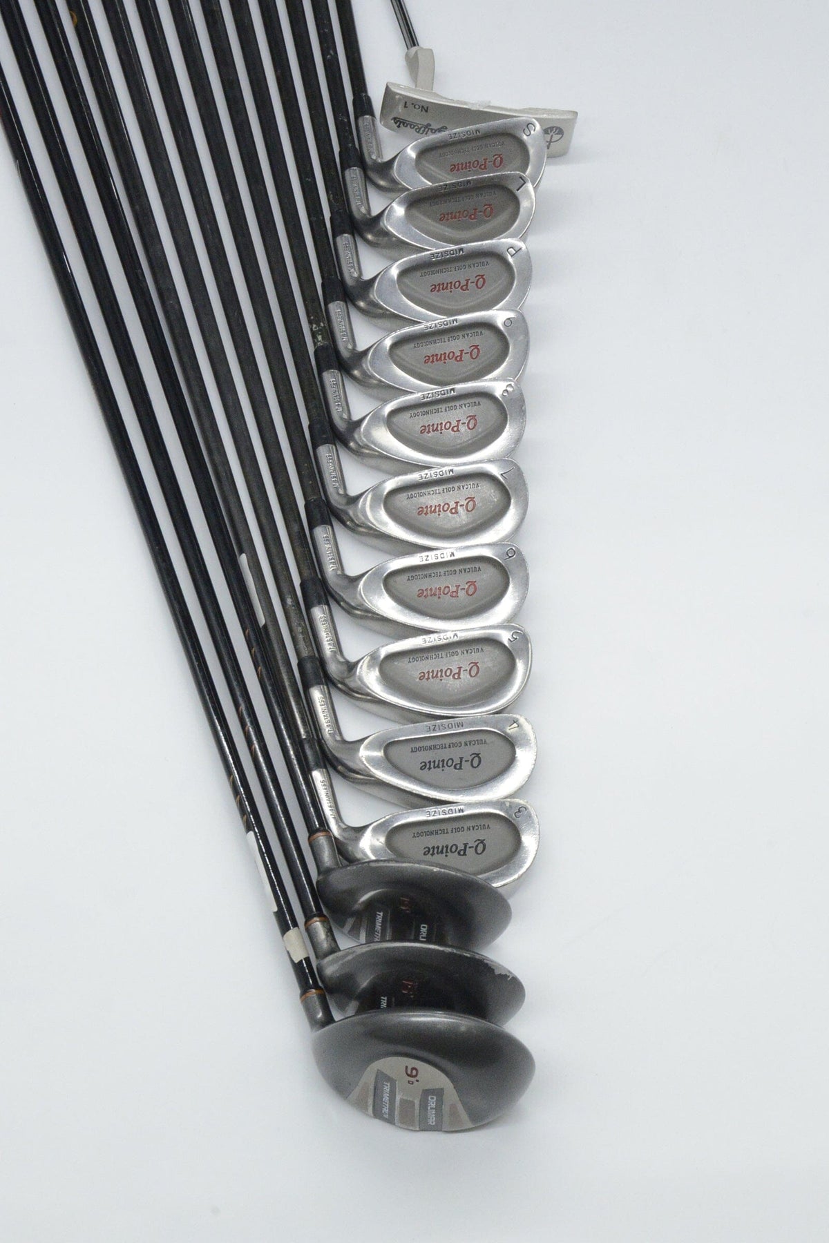 Vulcan Golf Q-Pointe Midsize Mixed Full Set R Flex +1.5" Golf Clubs GolfRoots 