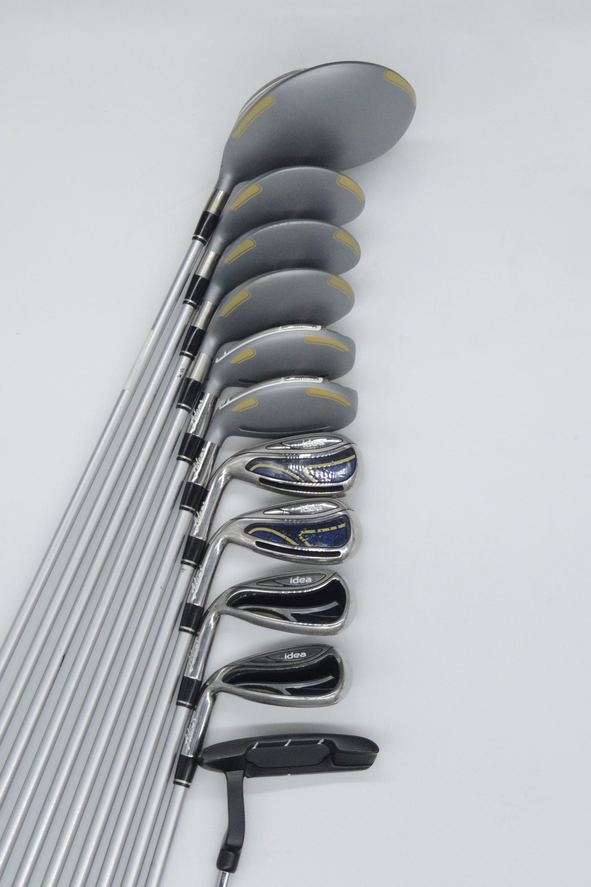 Women's Lefty *Dented* Adams Idea 2014 (No 9 iron) Mixed Full Set W Flex +0.25"