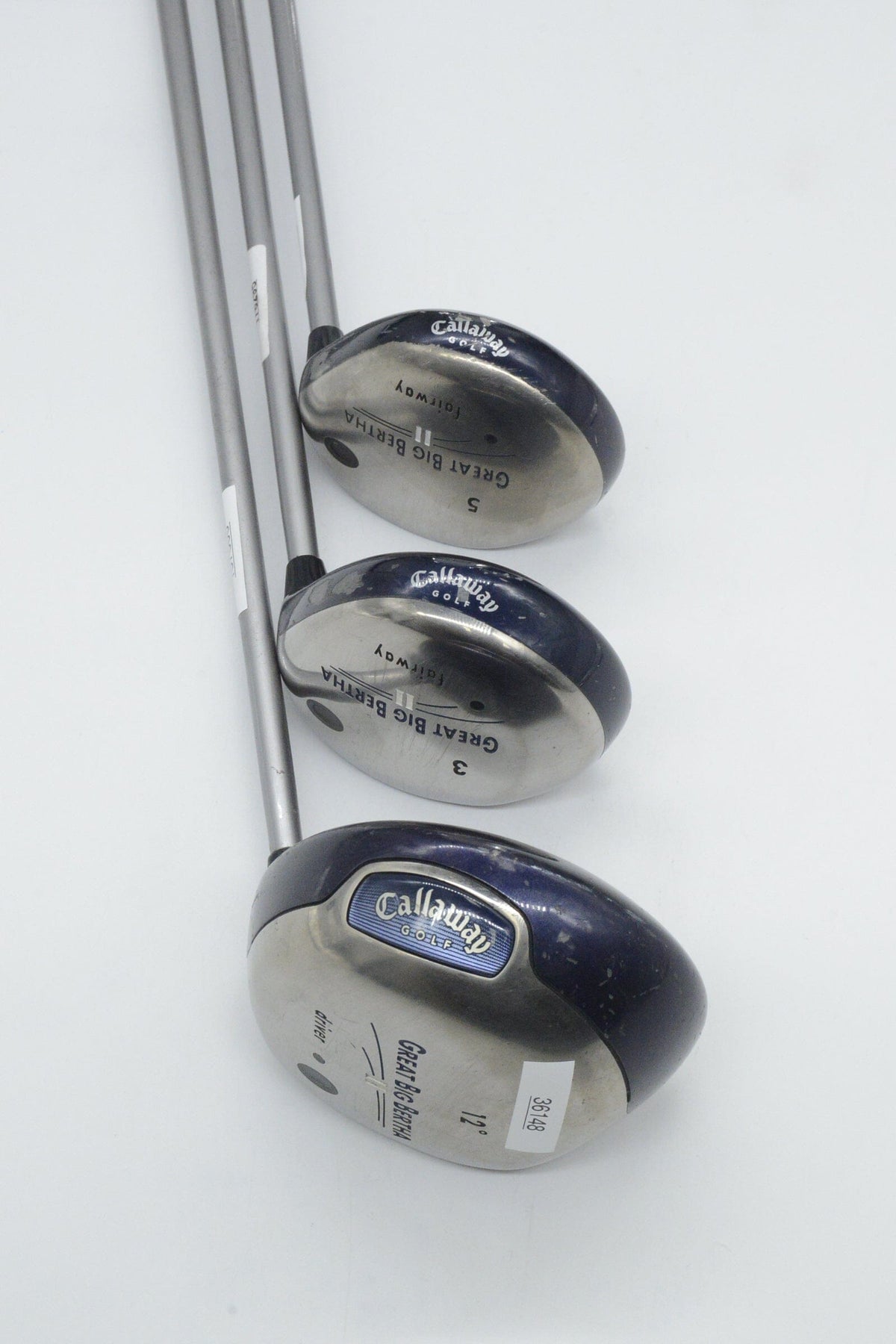 Women's Callaway Great Big Bertha II D, 3W, 5W Wood Set W Flex Golf Fairway Woods Callaway 
