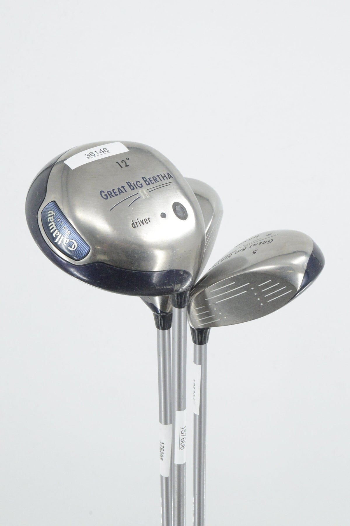 Women's Callaway Great Big Bertha II D, 3W, 5W Wood Set W Flex Golf Fairway Woods Callaway 