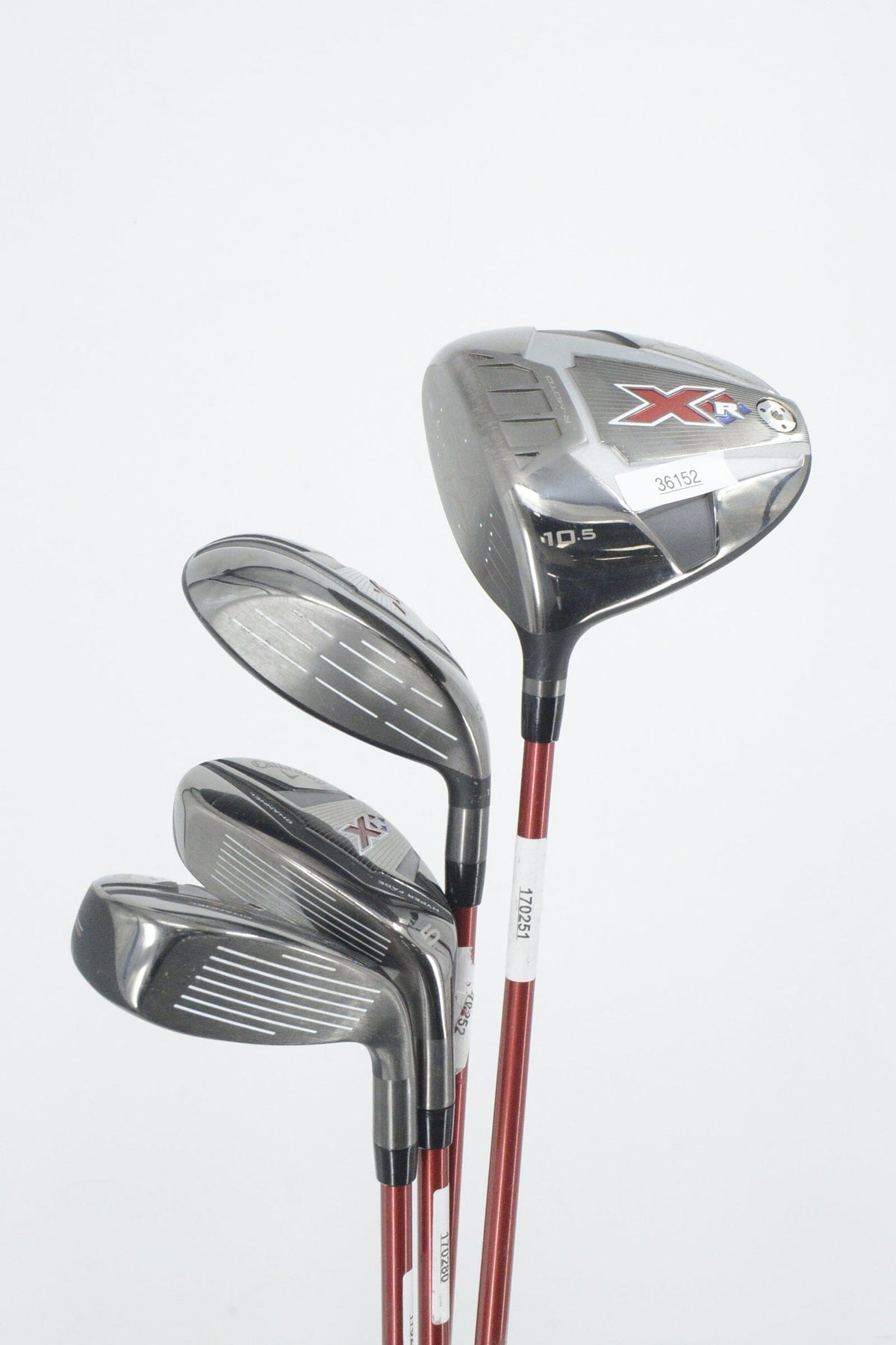 Lefty Callaway XR D, 3W, 4H, 5H Wood Set S Flex Golf Fairway Woods Callaway 