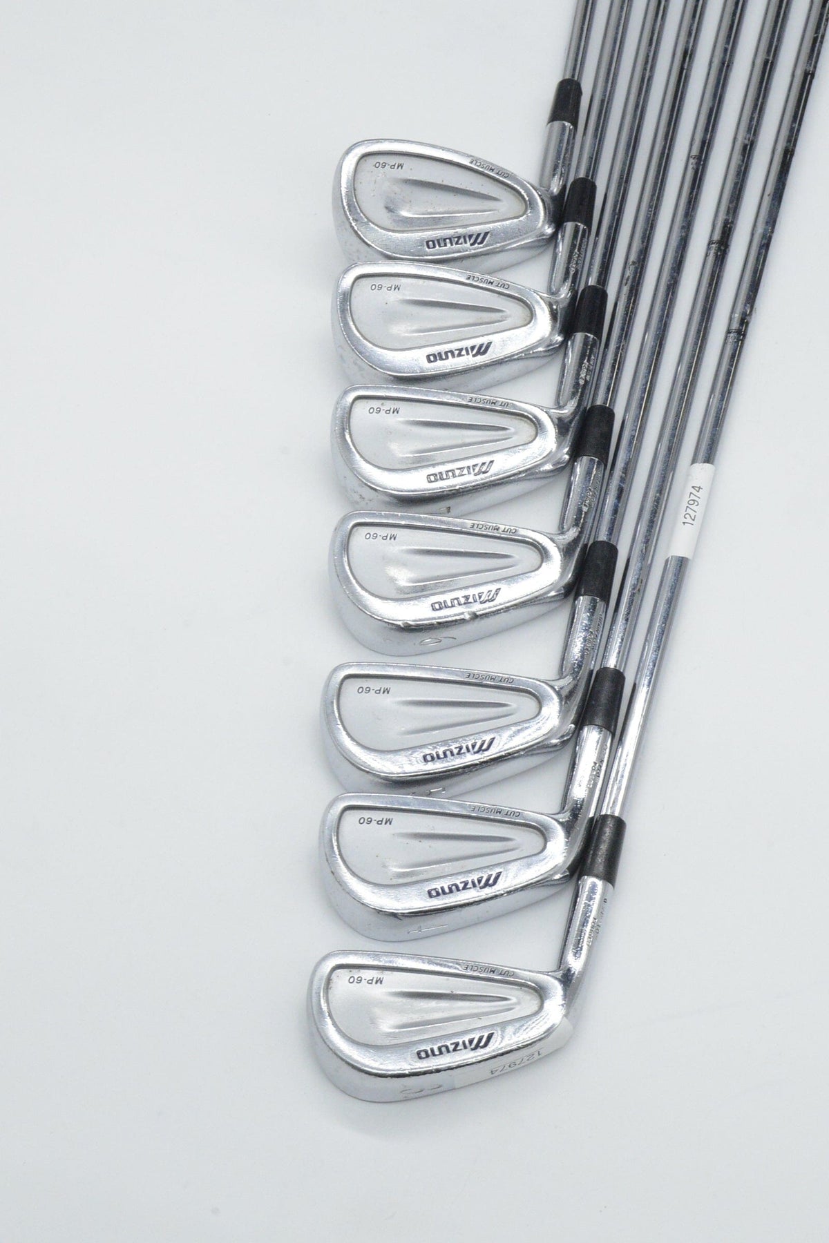 Lefty Mizuno MP-60 3-8, PW Iron Set S Flex +0.5" Golf Clubs GolfRoots 