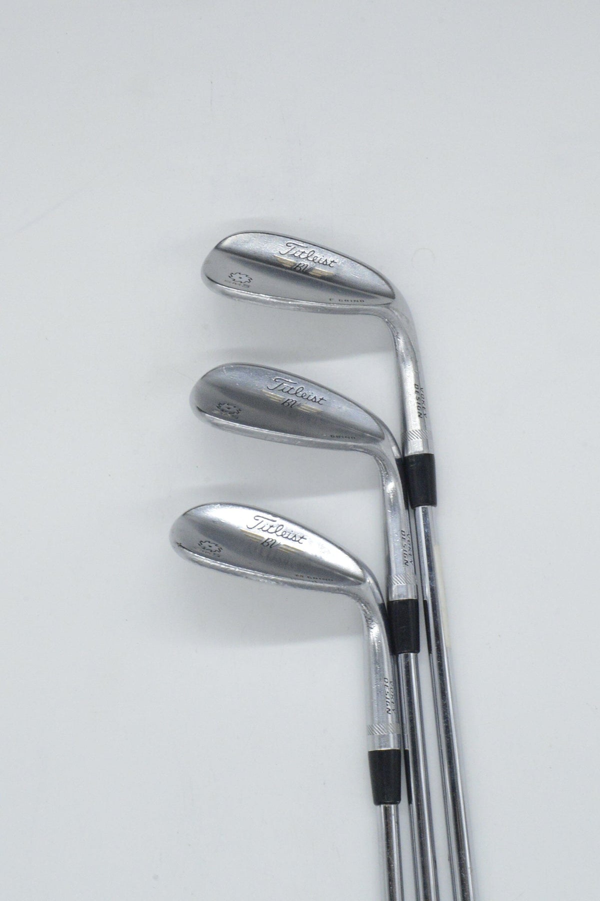 Titleist Vokey SM5 Tour Chrome 52, 56, 60 Degree Wedge Set S Flex Golf Clubs GolfRoots 