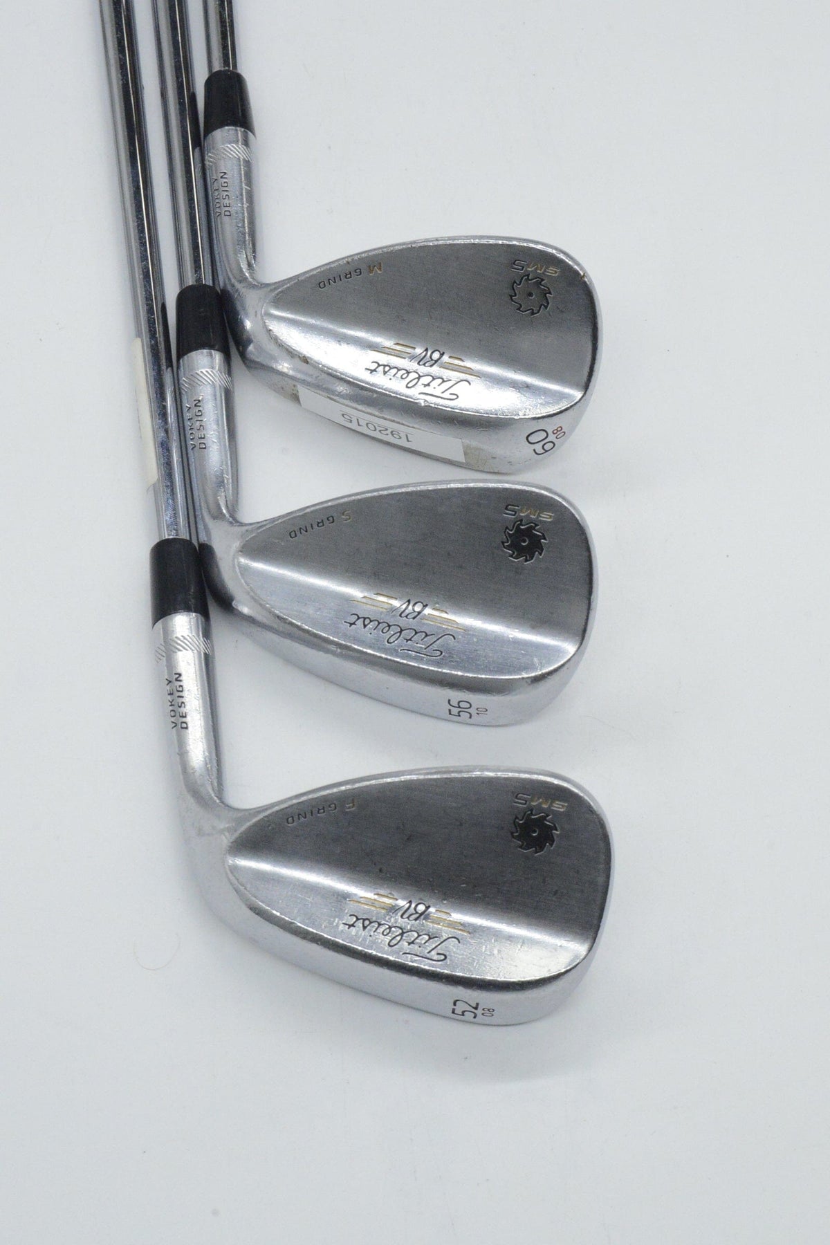 Titleist Vokey SM5 Tour Chrome 52, 56, 60 Degree Wedge Set S Flex Golf Clubs GolfRoots 