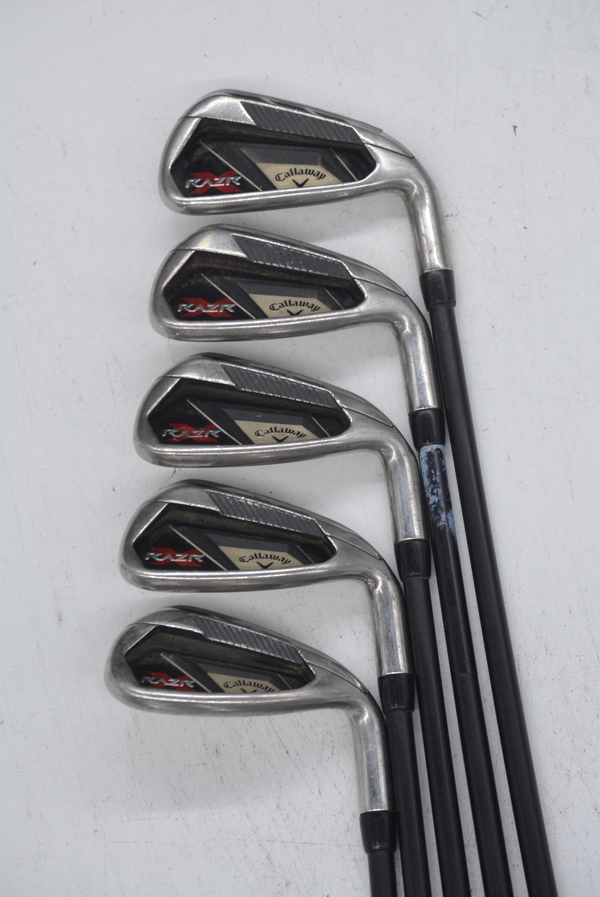 Callaway RAZR X 6, 8-AW Iron Set R Flex -0.75" Golf Clubs GolfRoots 