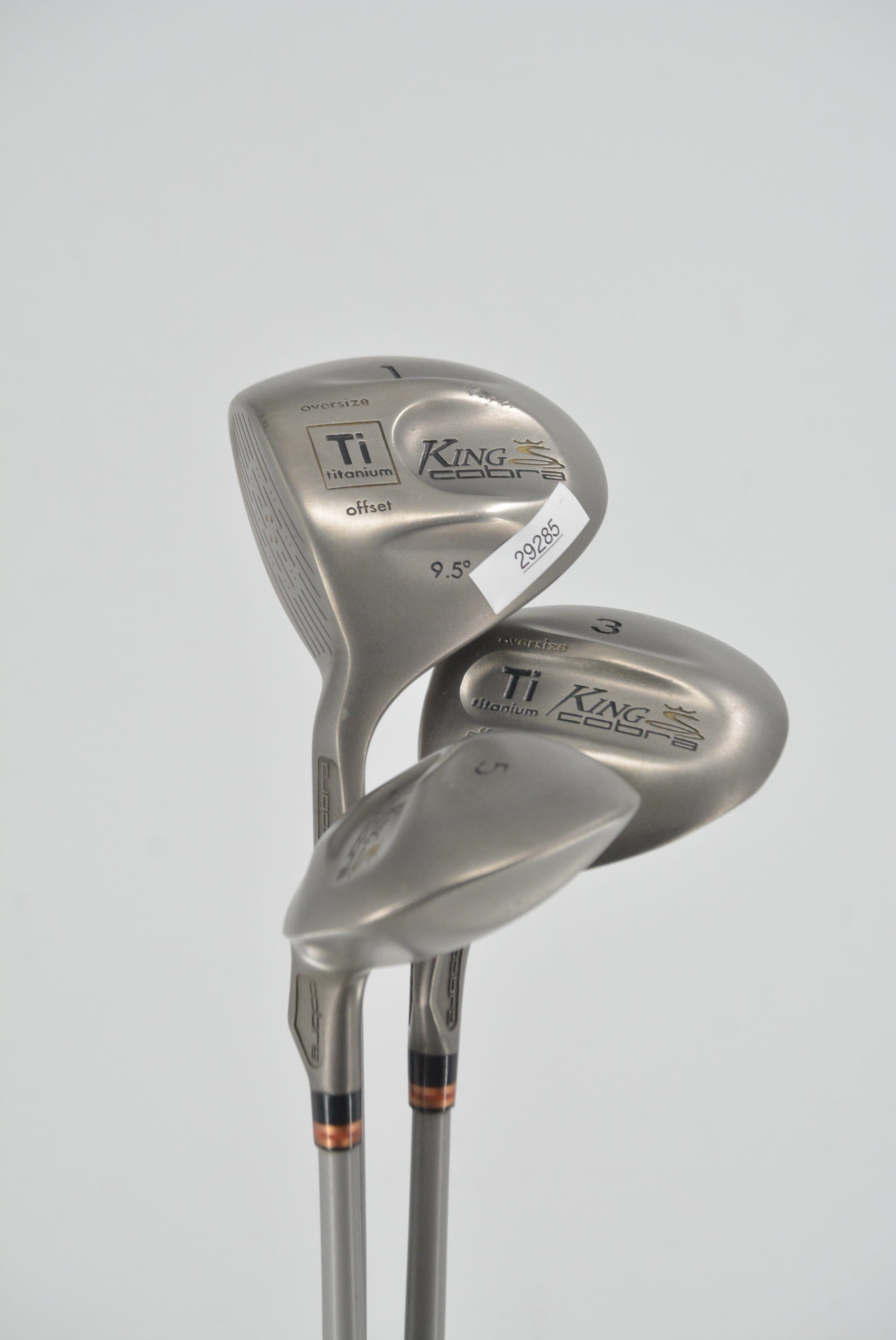 Lefty Cobra King Cobra Ti D, 3W, 5W Wood Set R Flex Golf Clubs GolfRoots 