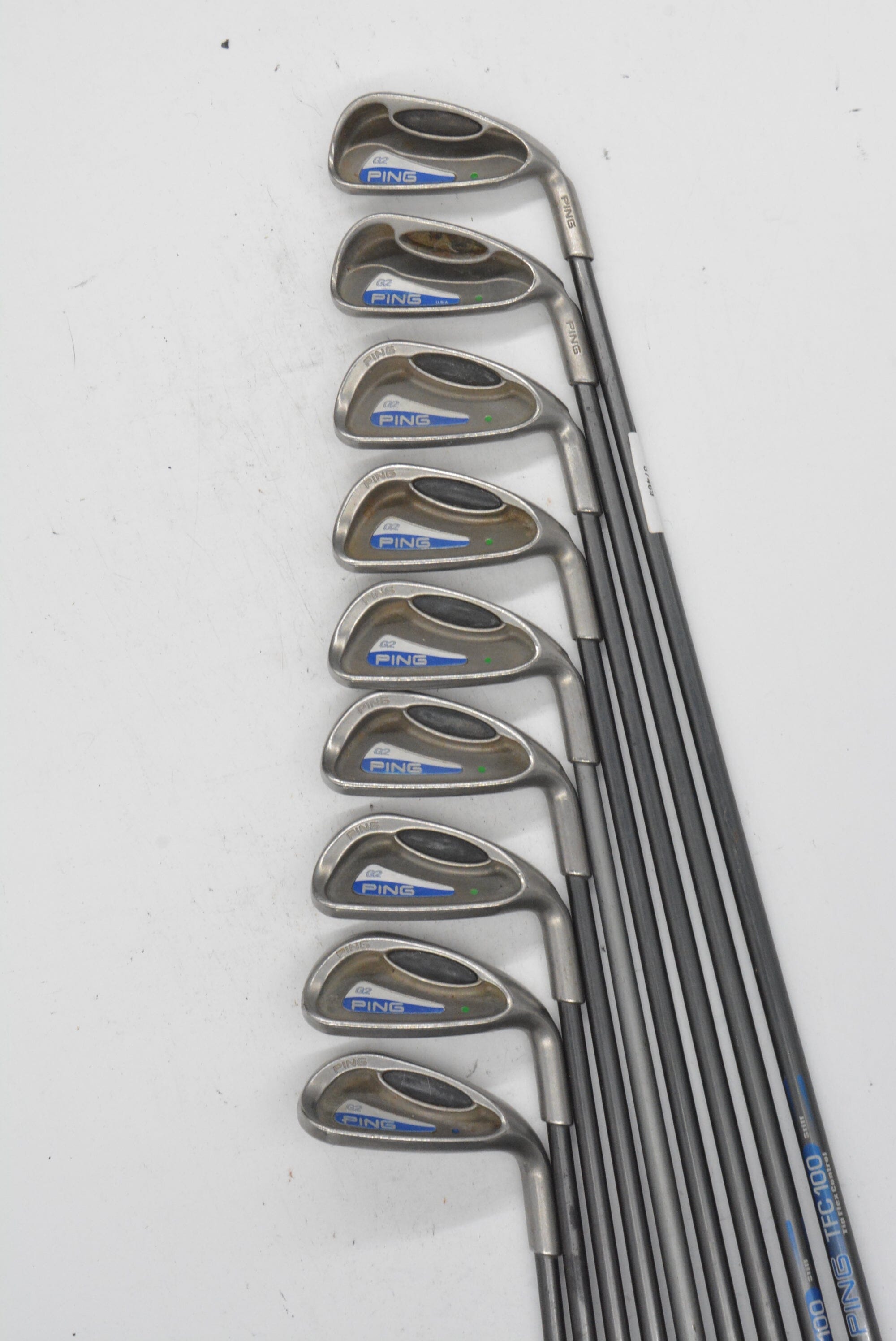 Ping G2 3-PW, SW Iron Set S Flex Std Length Golf Clubs GolfRoots 