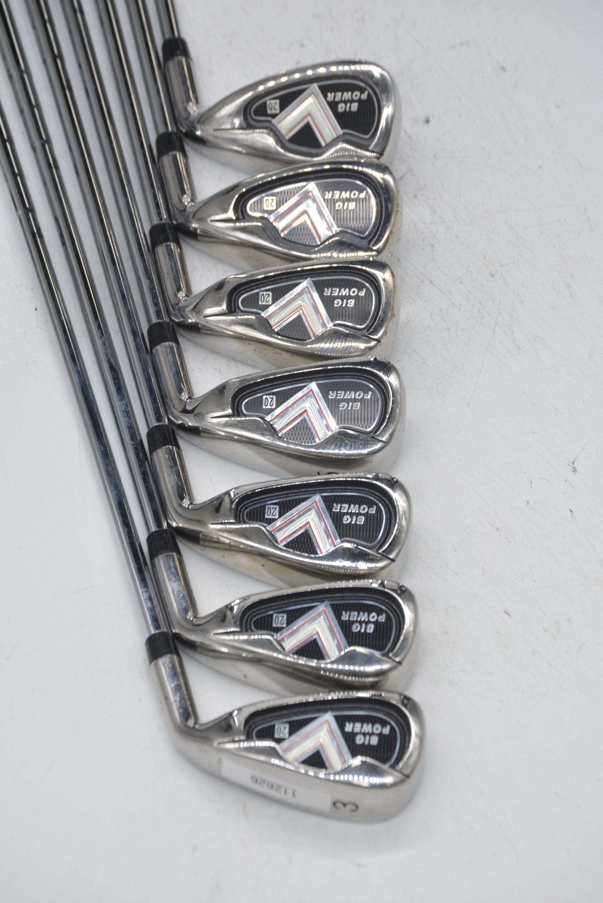 Big Power 20 3-8, PW Iron Set S Flex +0.25" Golf Clubs GolfRoots 