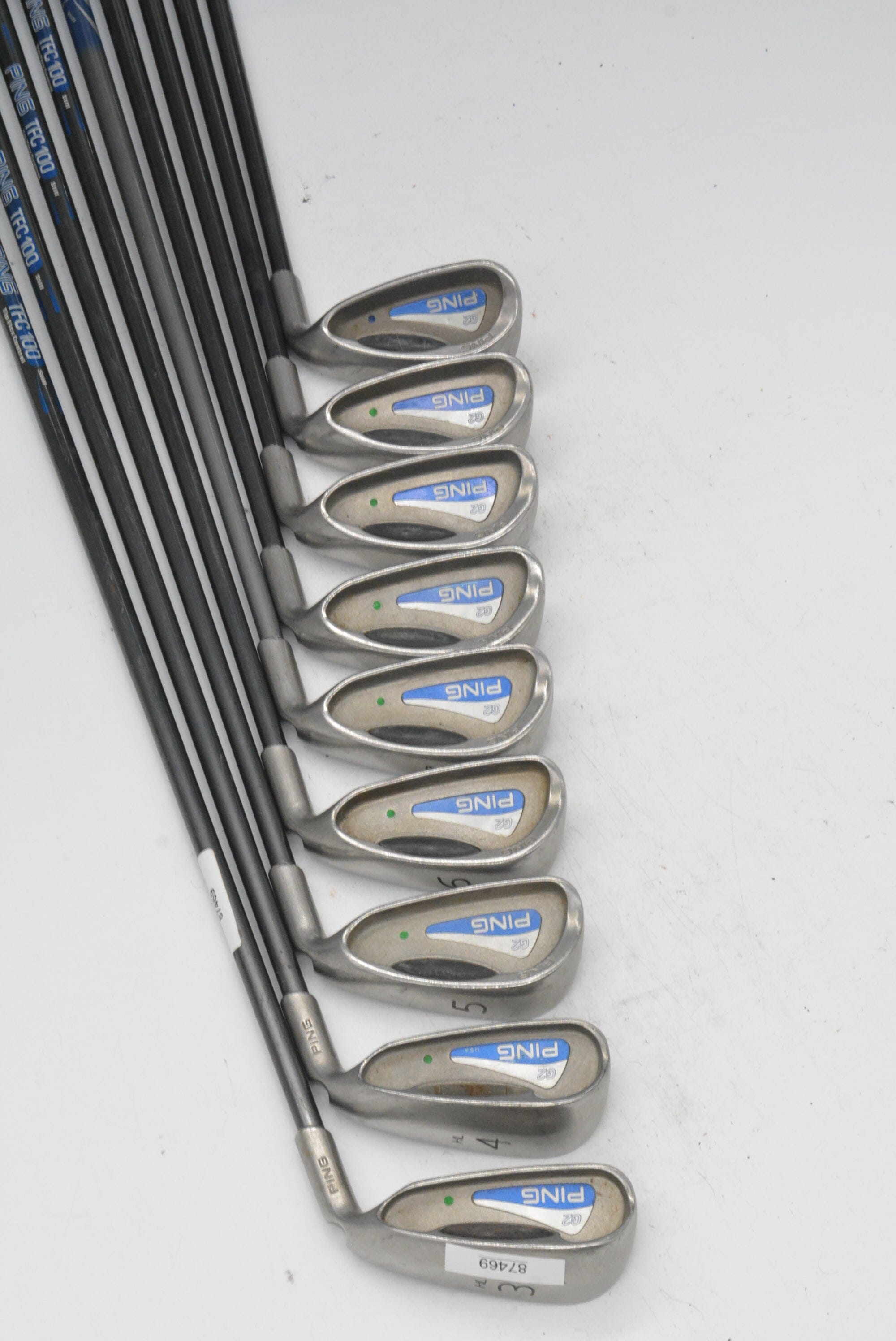 Ping G2 3-PW, SW Iron Set S Flex Std Length Golf Clubs GolfRoots 