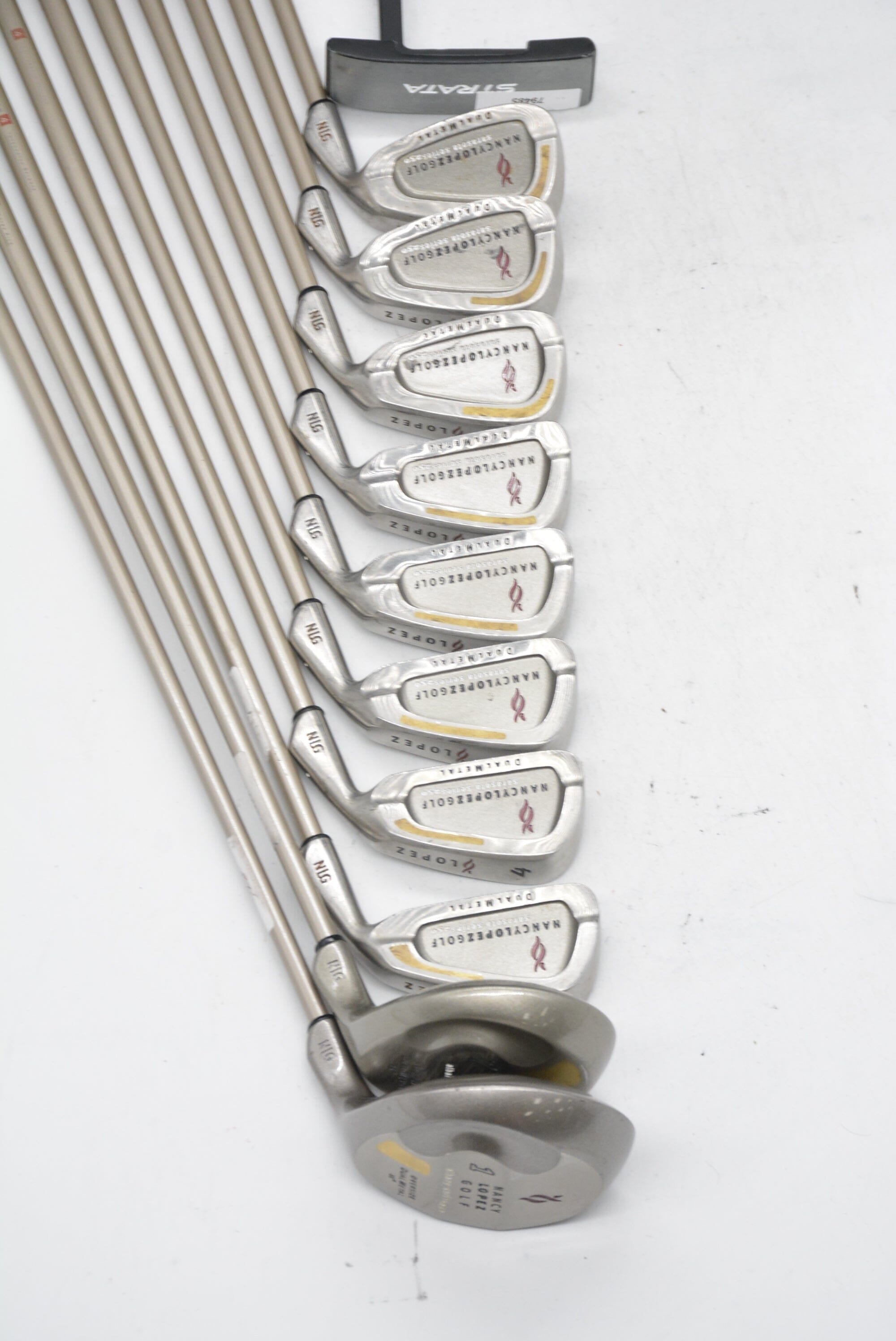 Women's Nancy Lopez DualMetal Mixed Full Set W Flex -0.5" Golf Clubs GolfRoots 