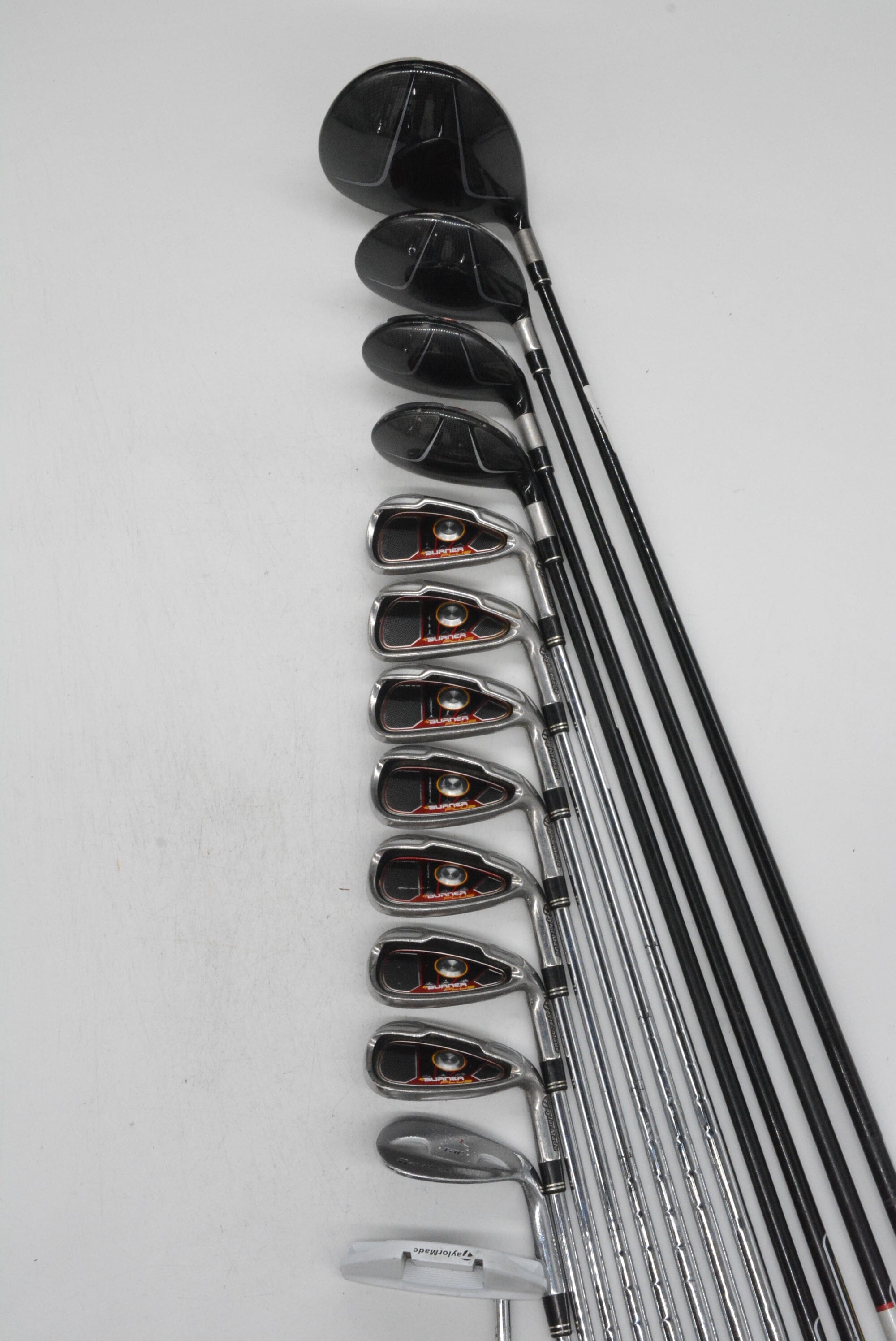 TaylorMade Burner Plus Mixed Full Set S Flex +0.5" Golf Clubs GolfRoots 