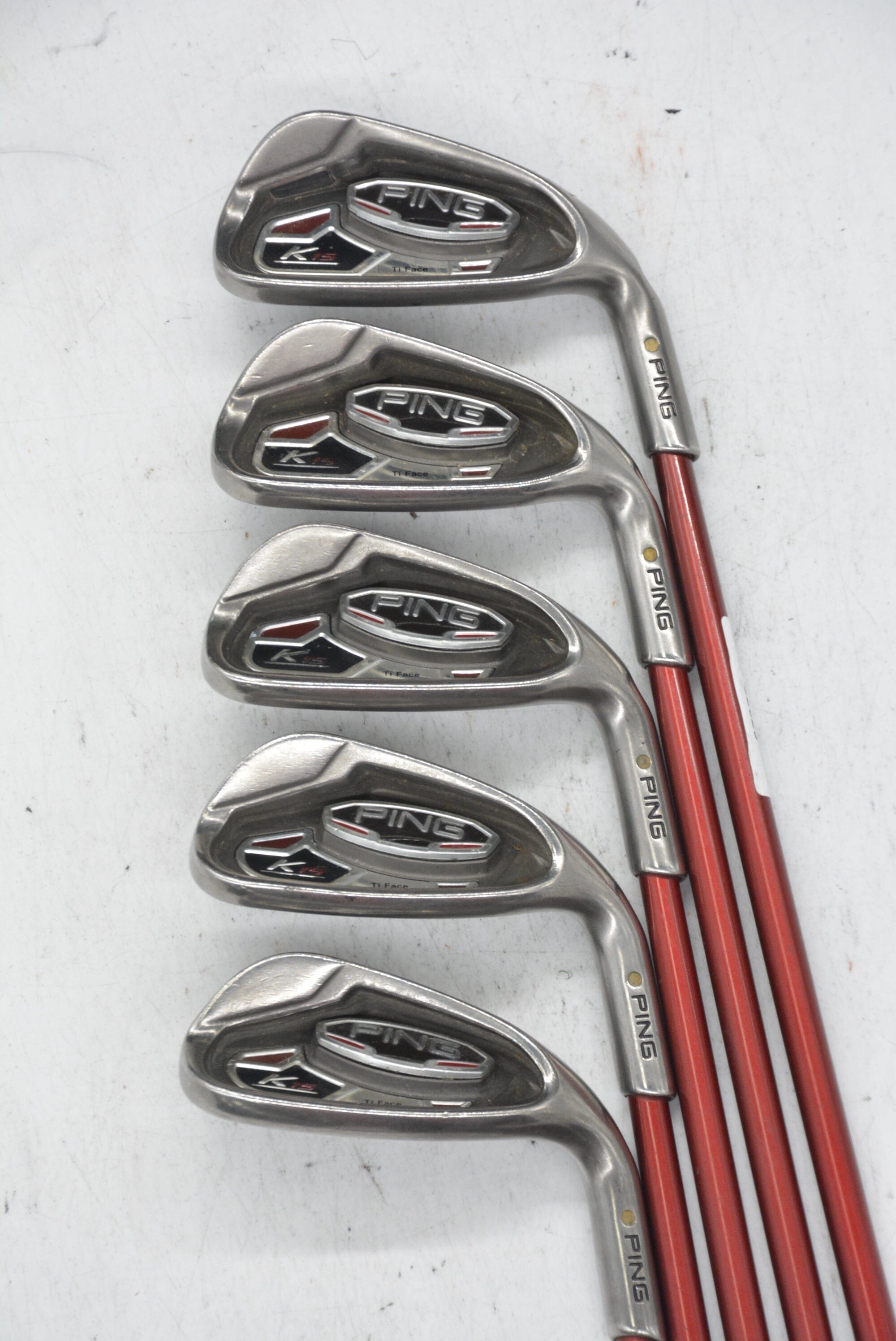 Women's Ping K15 7-UW Iron Set W Flex -1" Golf Clubs GolfRoots 