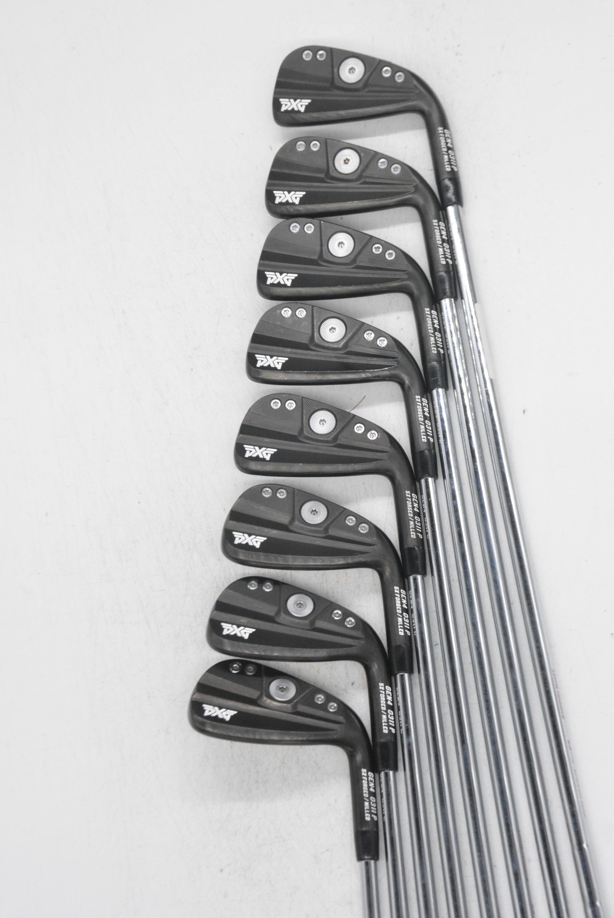 PXG 0311P Gen 4 Xtreme Dark 3-PW Iron Set X Flex +0.75" Golf Clubs GolfRoots 