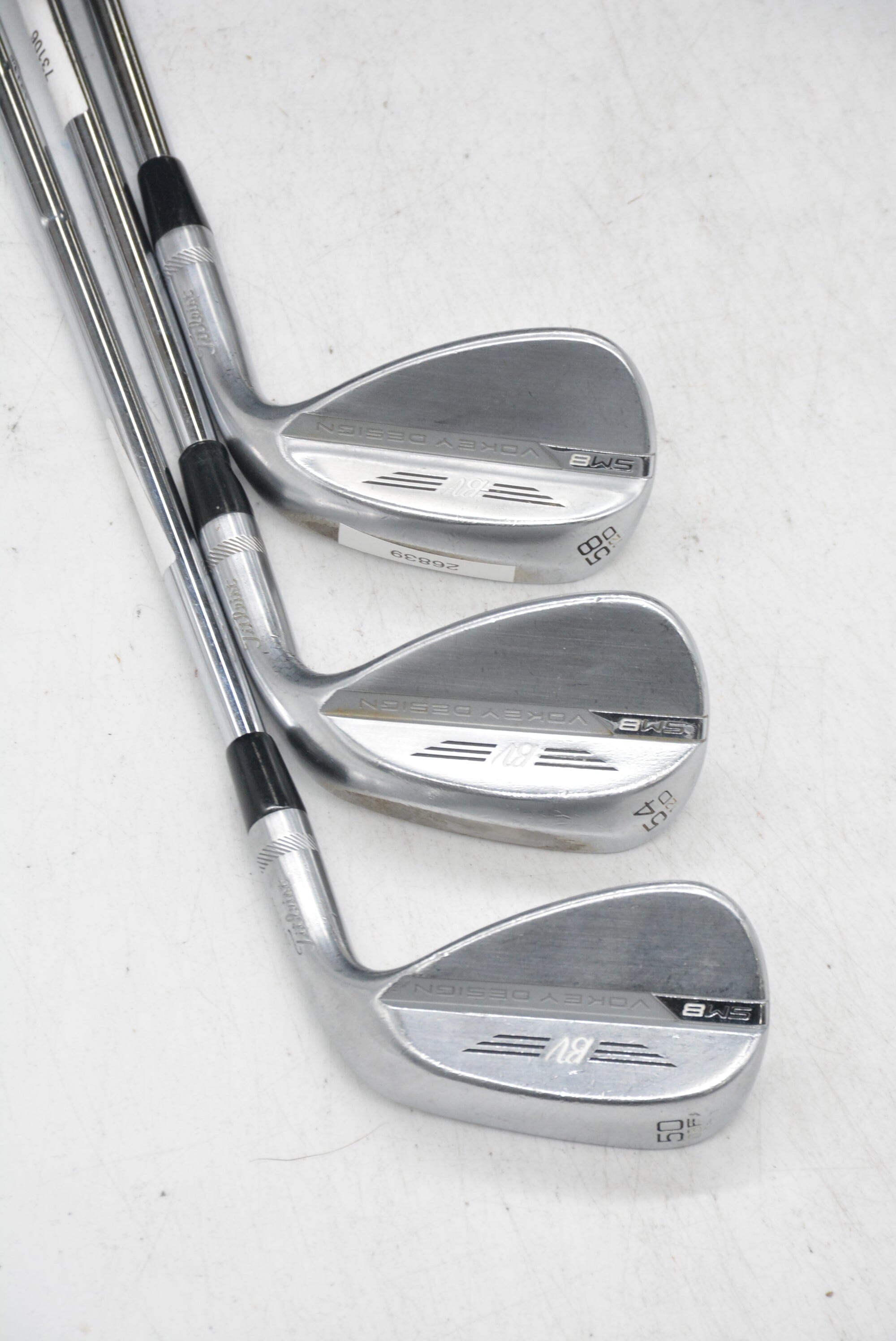 Titleist Vokey SM8 Tour Chrome 50, 54, 58 Degree Wedge Set Wedge Flex