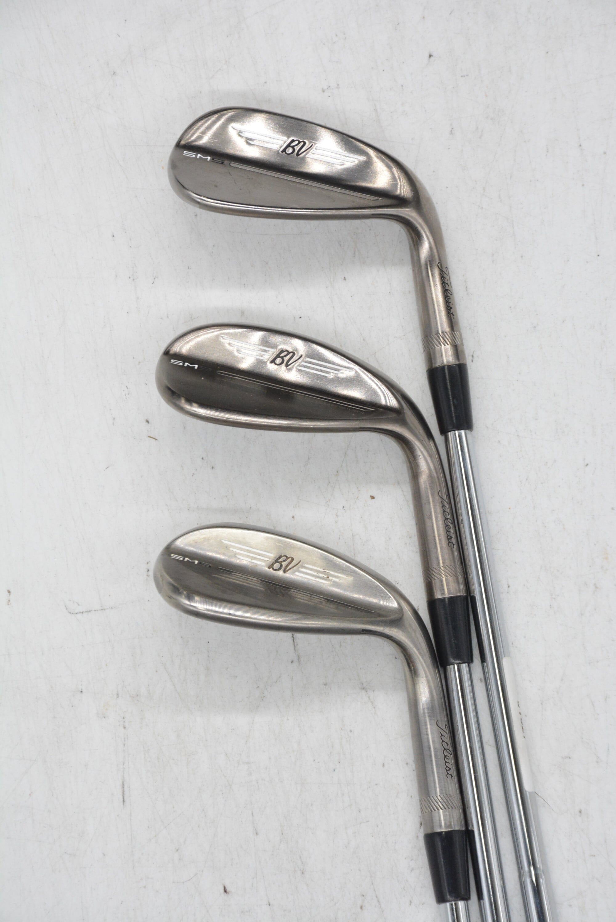 Titleist Vokey SM9 Brushed Steel 48, 54, 58 Degree Wedge Set Wedge Flex Golf Clubs GolfRoots 