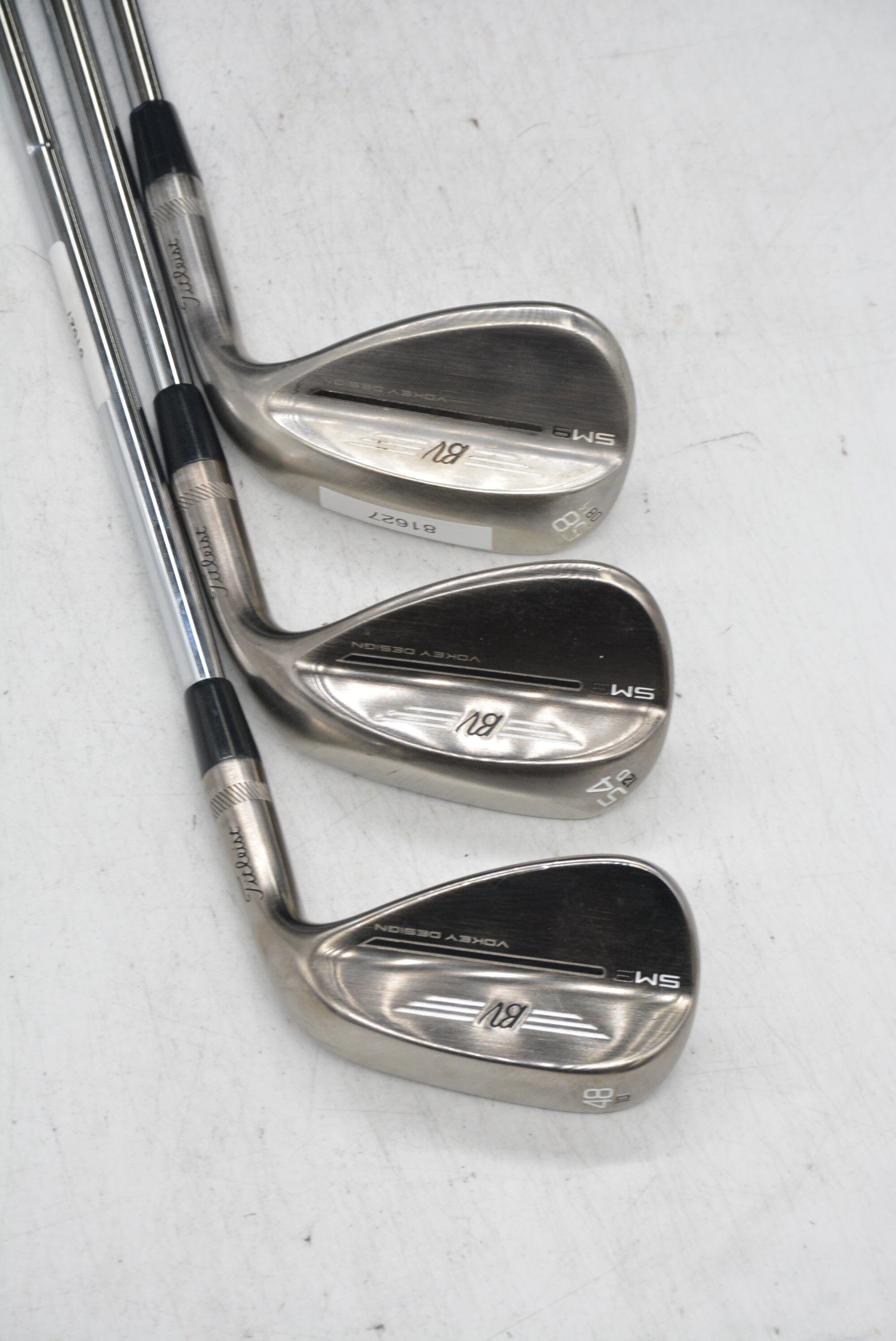 Titleist Vokey SM9 Brushed Steel 48, 54, 58 Degree Wedge Set Wedge Flex Golf Clubs GolfRoots 