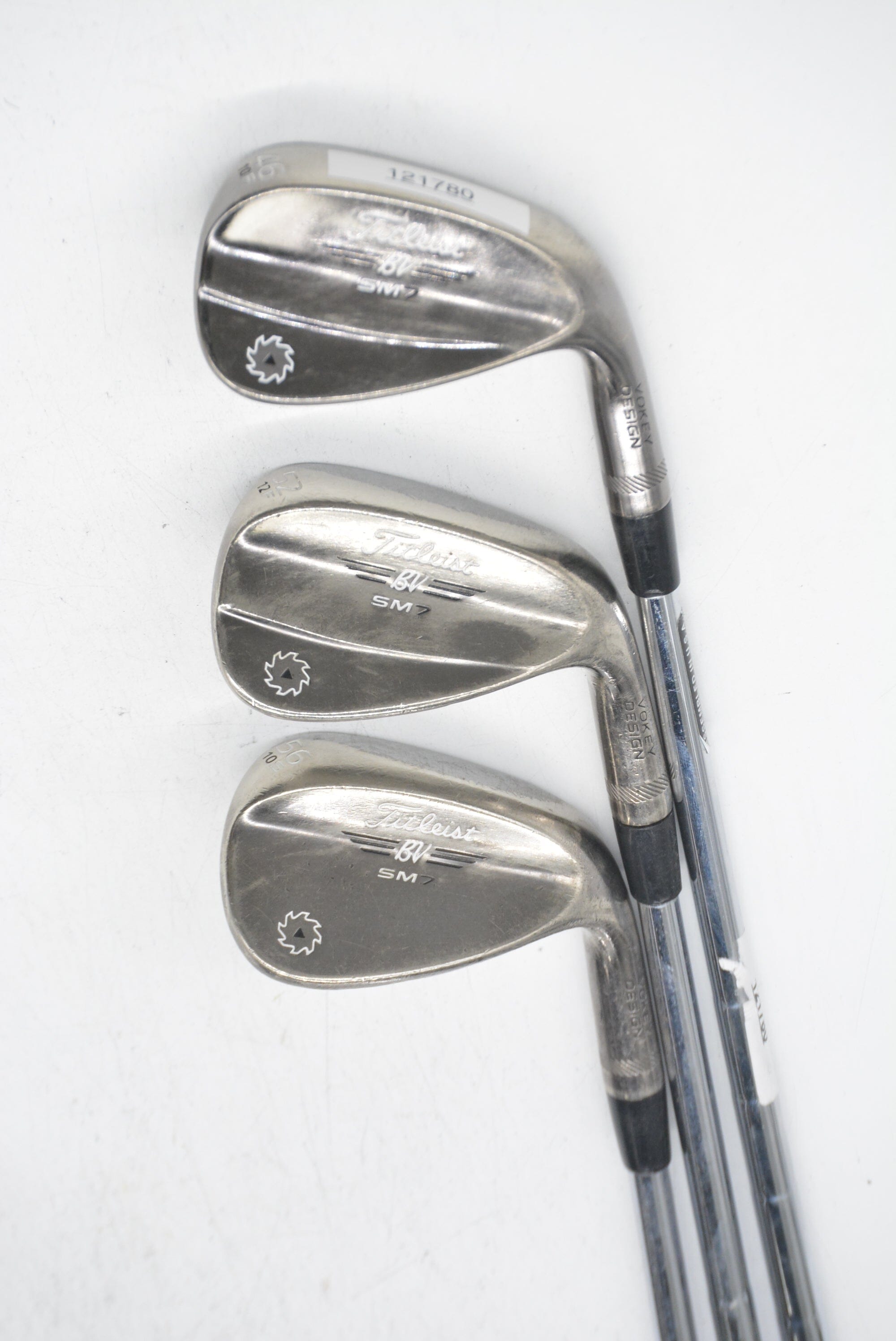Titleist Vokey SM7 Brushed Steel 46, 52, 56 Degree Wedge Set S Flex Golf Clubs GolfRoots 