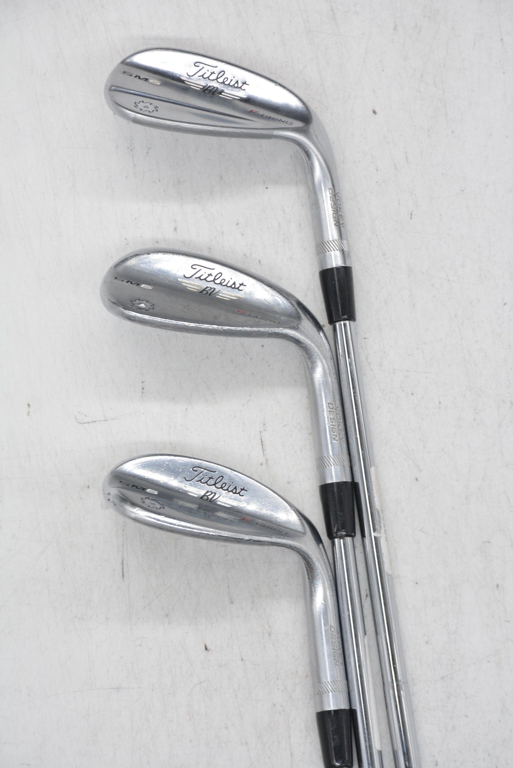 Titleist Vokey SM6 Tour Chrome 52, 56, 60 Degree Wedge Set Wedge Flex Golf Clubs GolfRoots 