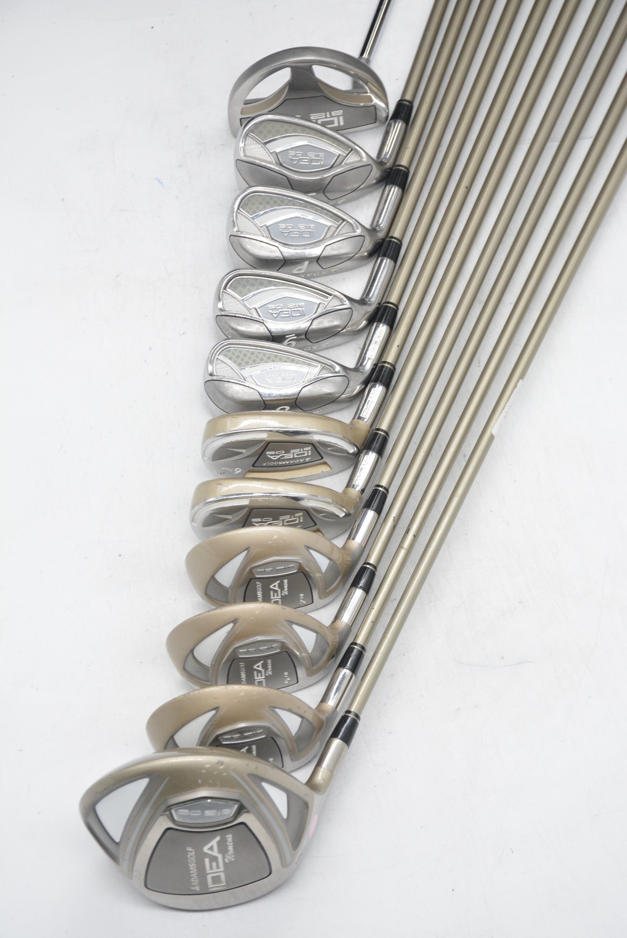 Women's Lefty *Dented* Adams Idea A12Os Mixed Full Set W Flex -0.25" Golf Clubs GolfRoots 