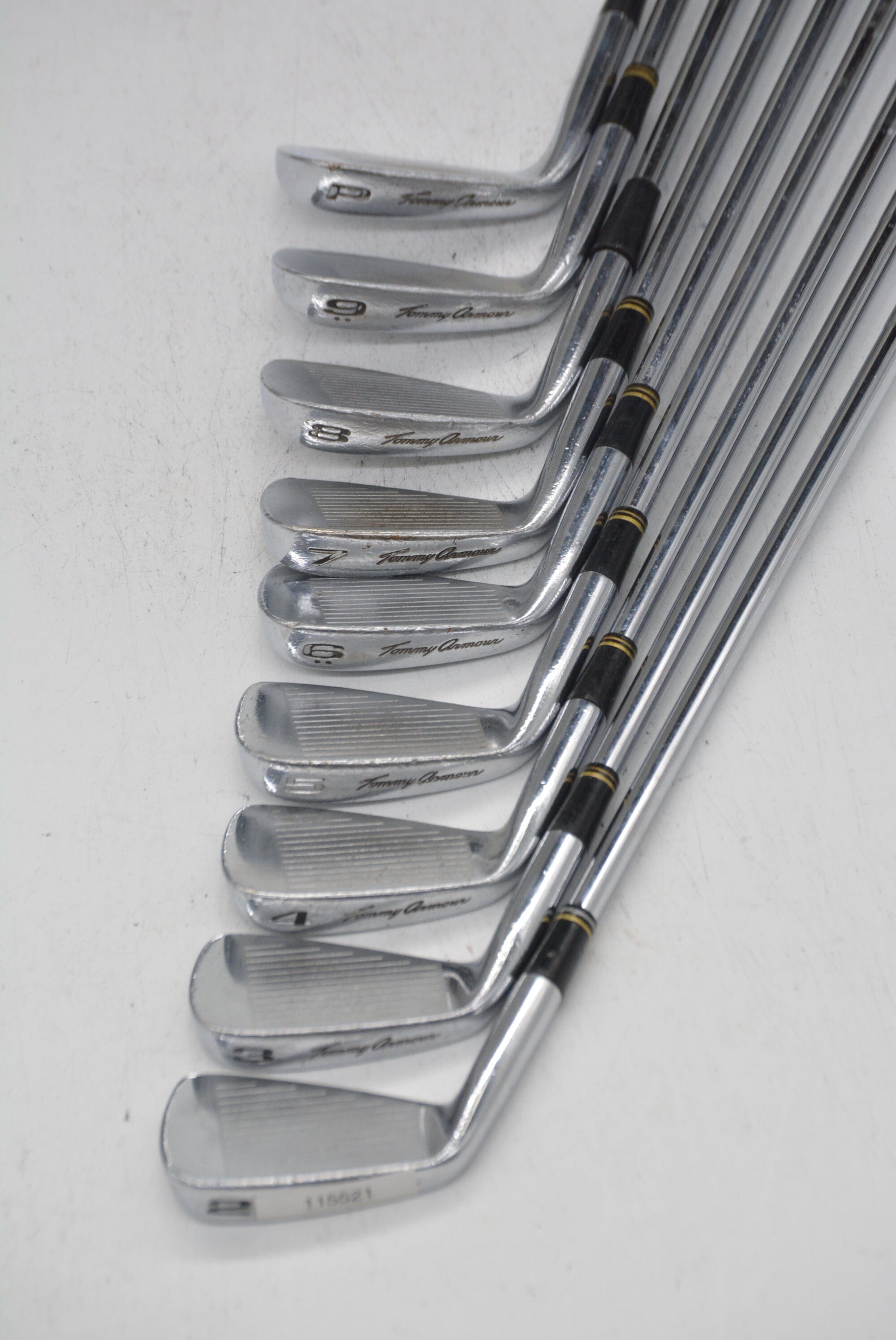 Tommy Armour 845 Evo V-25 Forged 2-PW Iron Set S Flex +1" Golf Clubs GolfRoots 