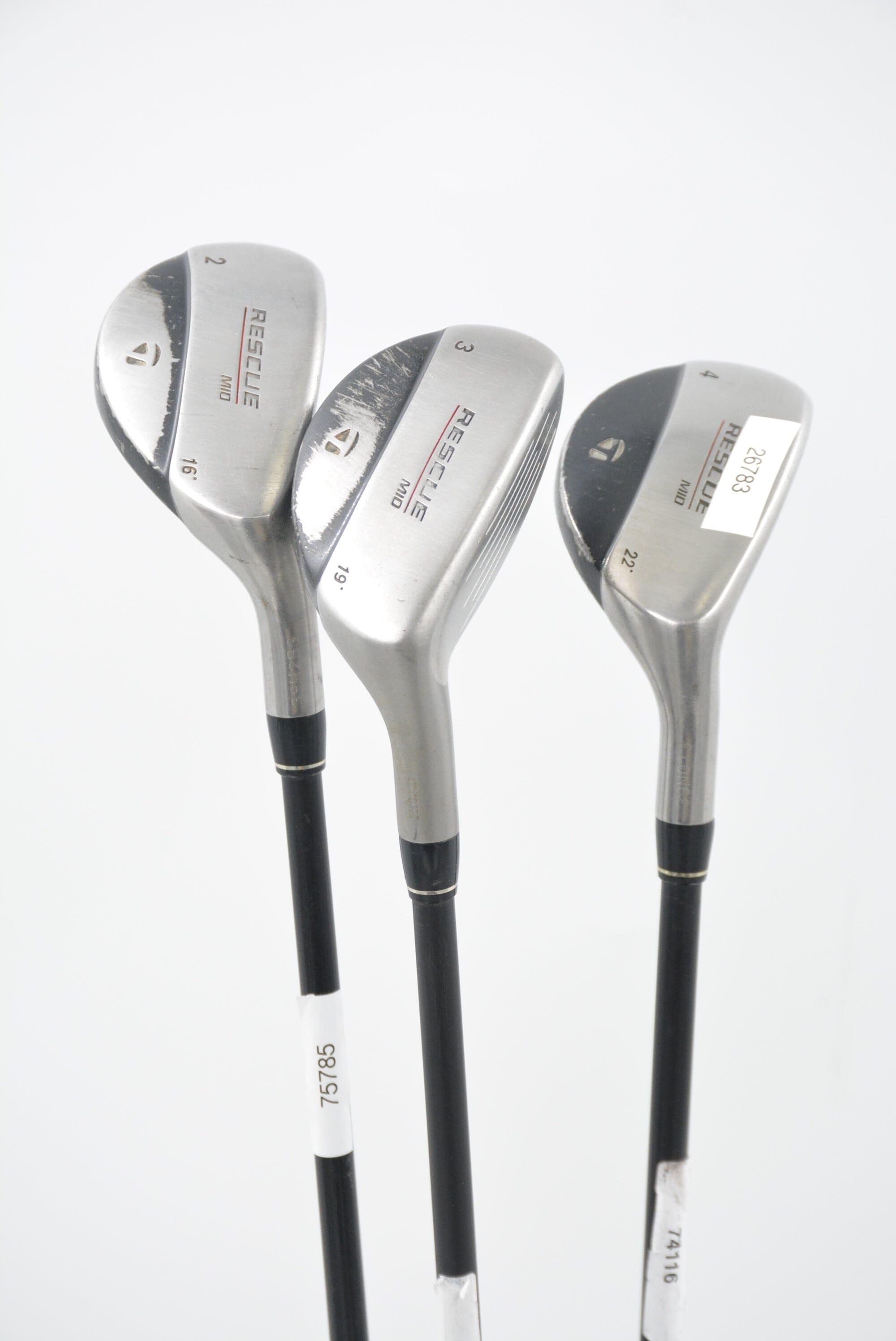 TaylorMade Rescue Mid 2H, 3H, 4H Hybrid Set S Flex Golf Clubs GolfRoots 