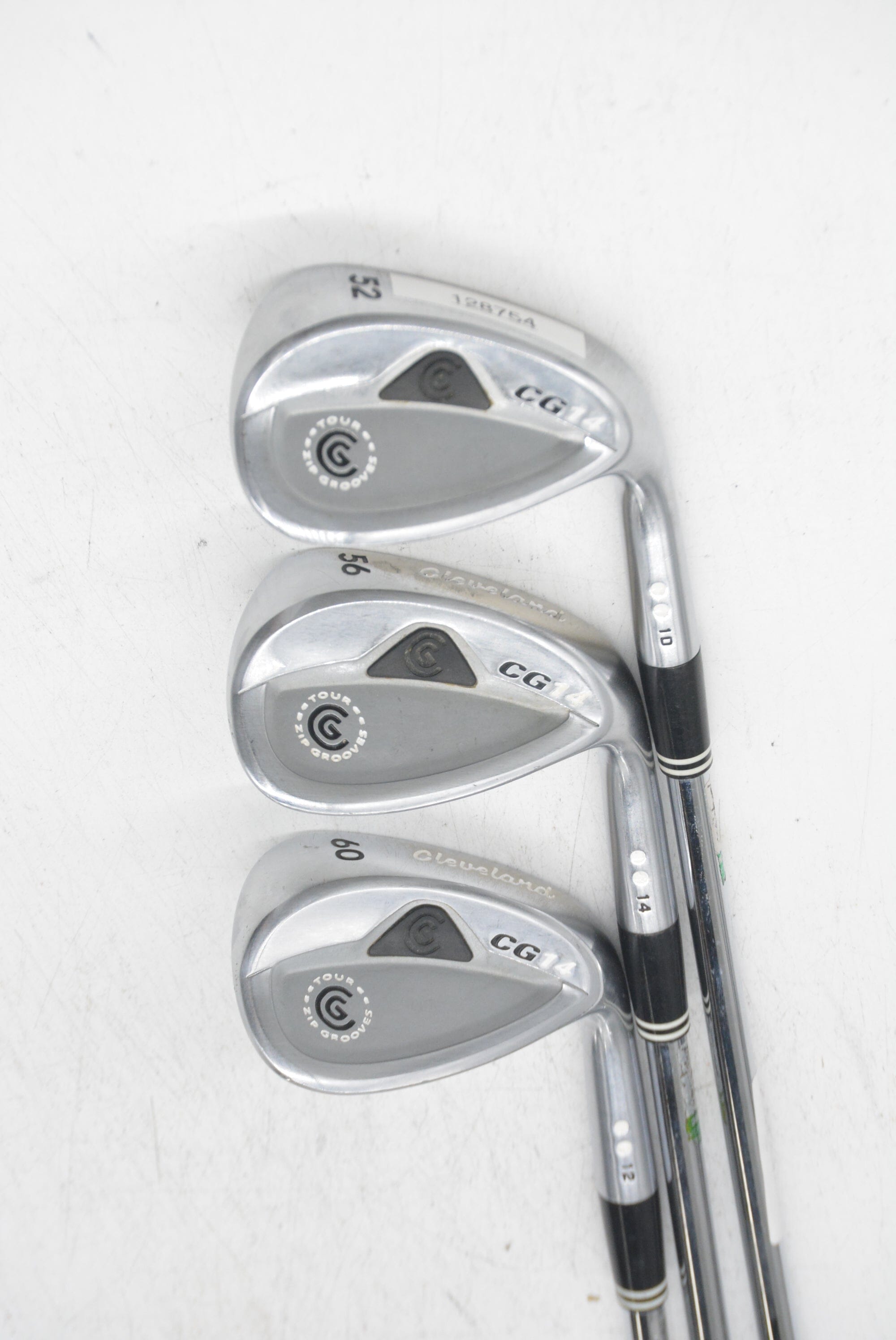 Cleveland CG14 Chrome 52, 56, 60 Degree Wedge Set Wedge Flex Golf Clubs GolfRoots 