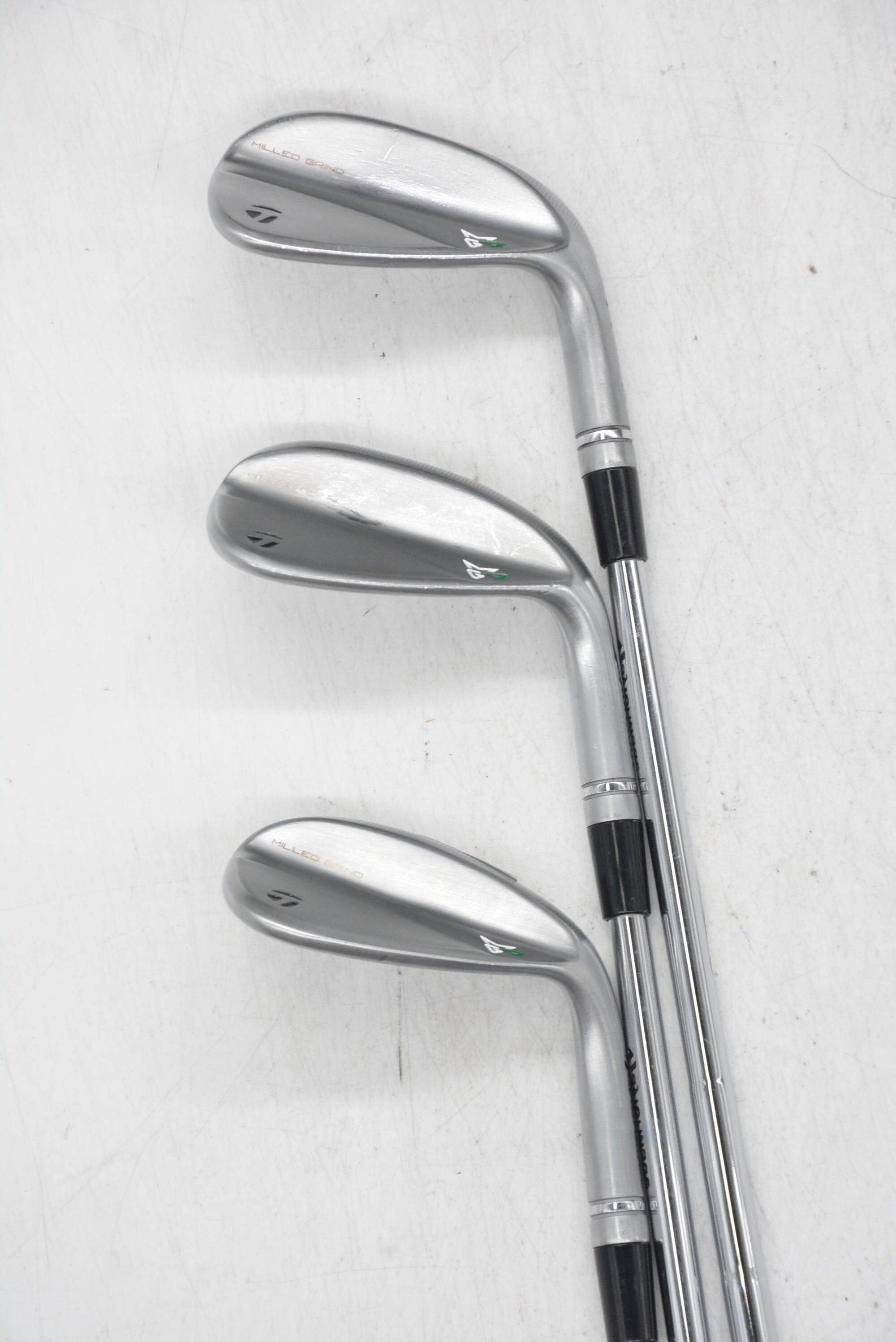 TaylorMade Milled Grind 4 48, 54, 60 Degree Wedge Set X Flex Golf Clubs GolfRoots 