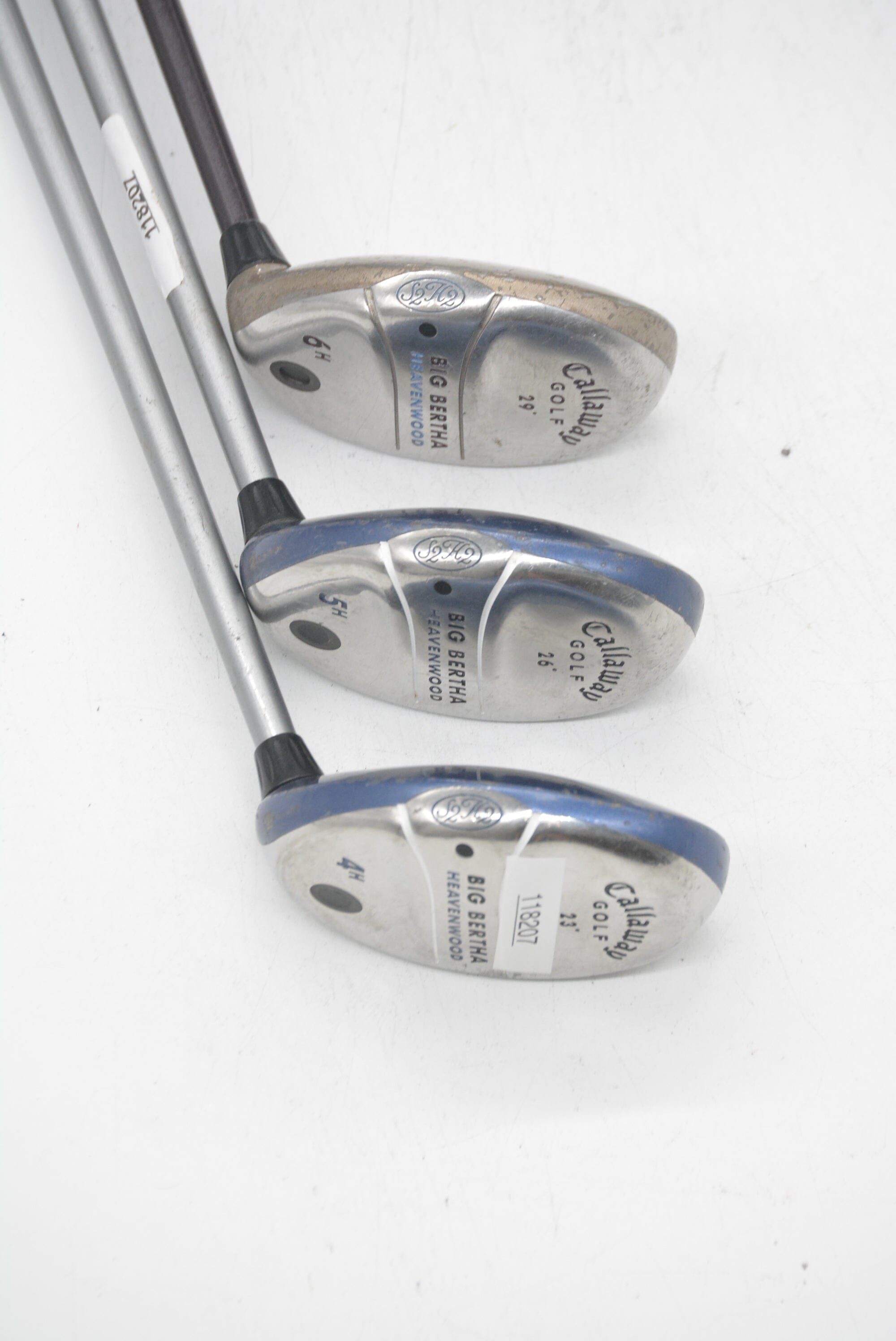 Women's Callaway Big Bertha Heavenwood 4H, 5H, 6H Hybrid Set W Flex Golf Clubs GolfRoots 