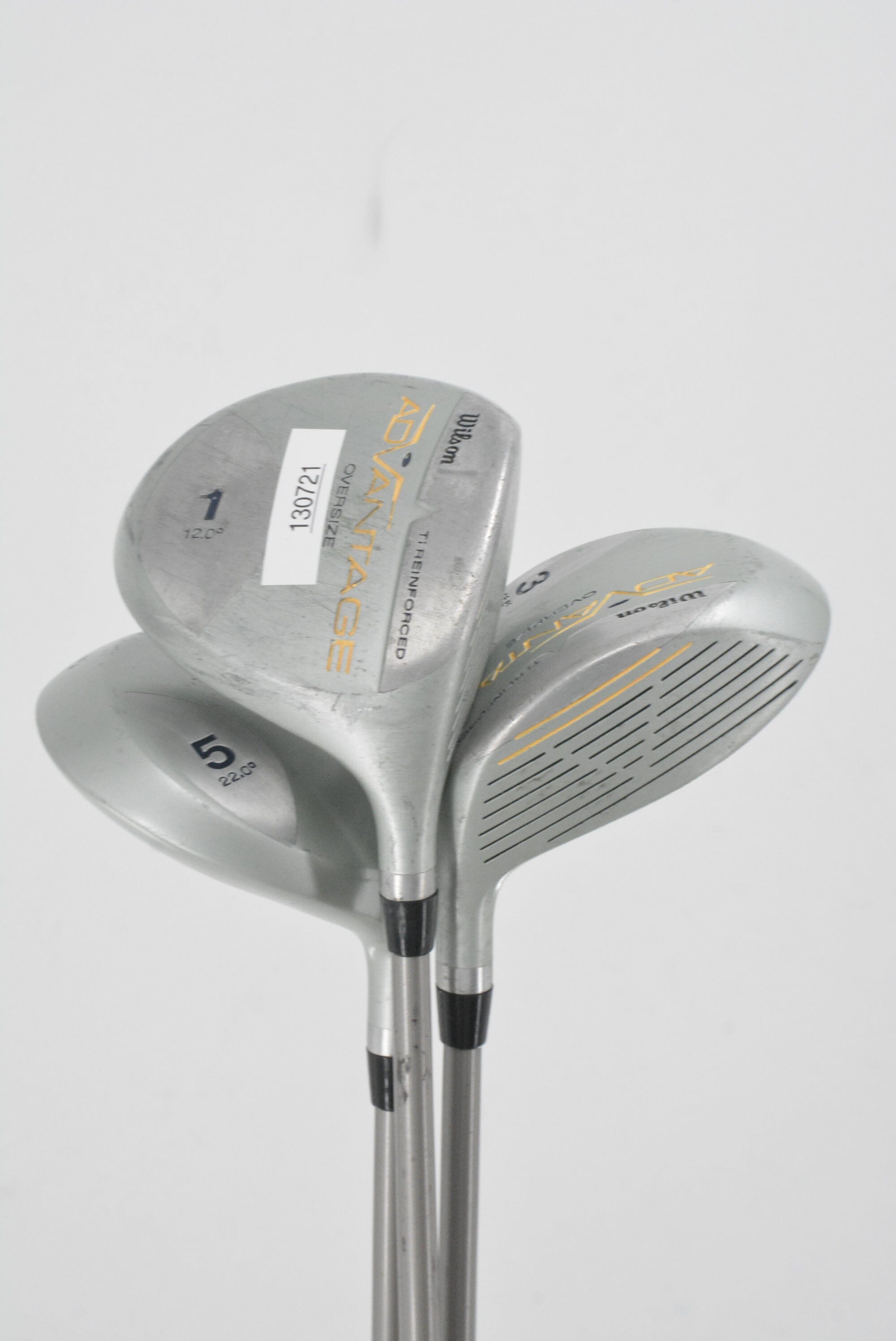 Women's Wilson Ad Advantage D, 3W, 5W Wood Set W Flex Golf Clubs GolfRoots 